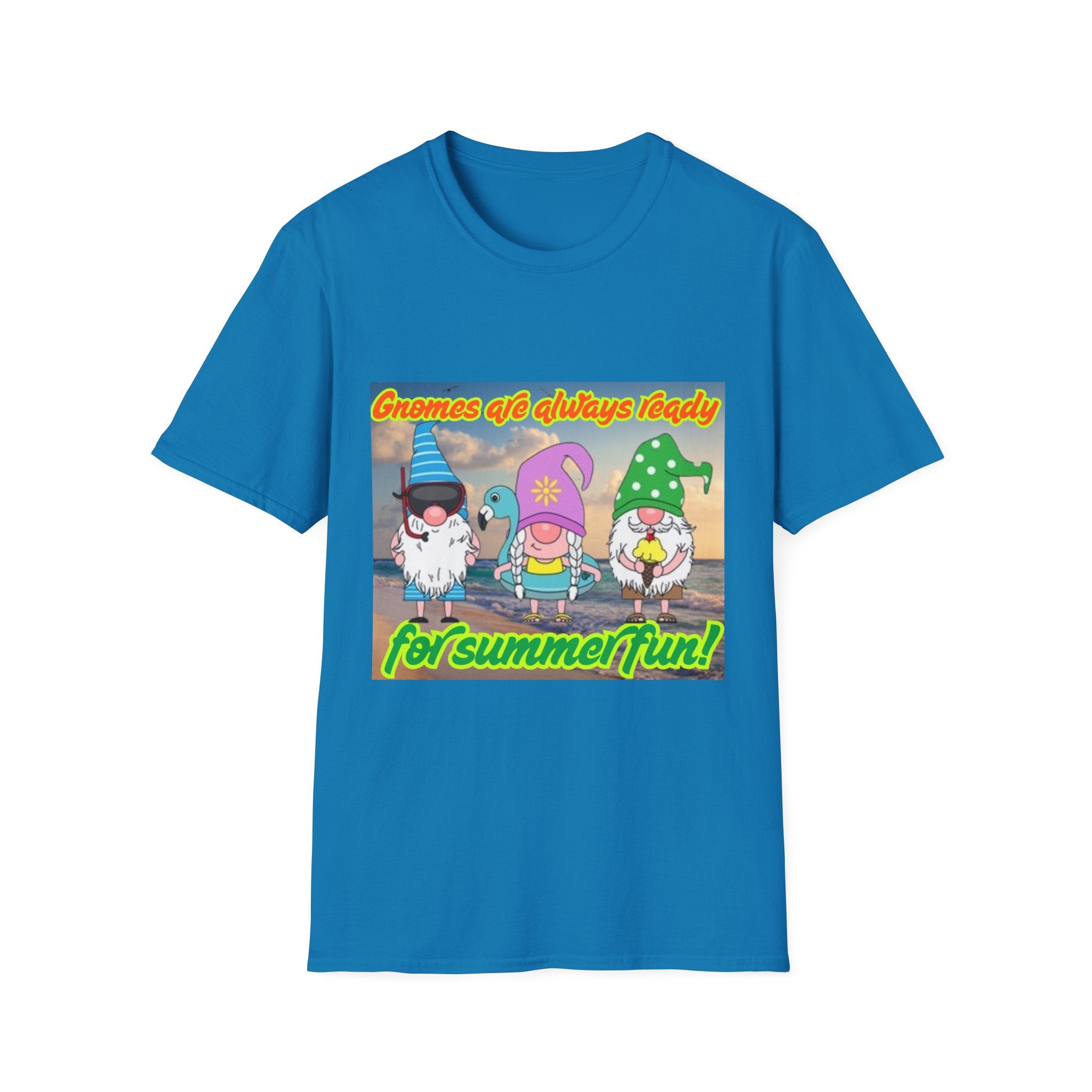 Gnomes Are Always Ready For Summer Fun! Unisex Softstyle T-Shirt
