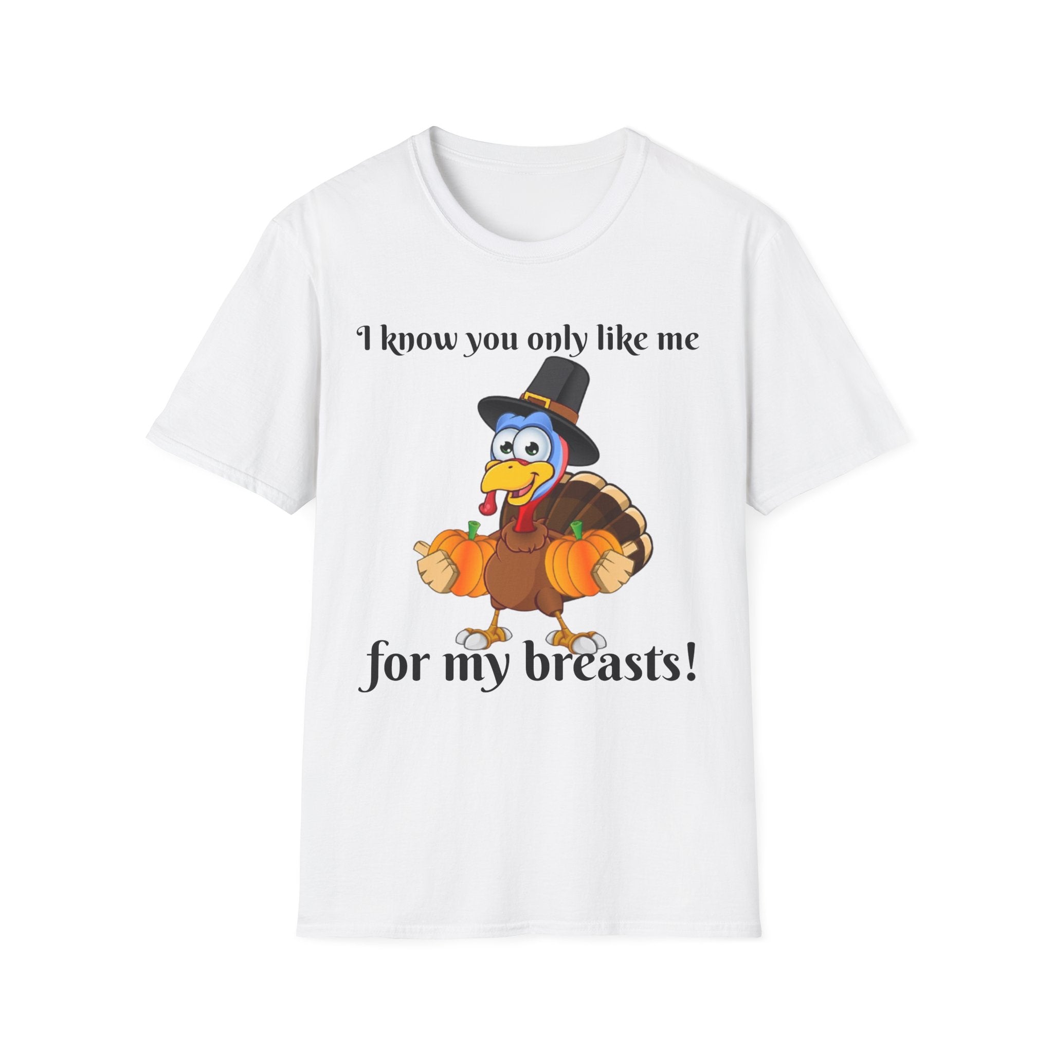 I Know You Only Like Me For My Breasts Unisex Softstyle T-Shirt