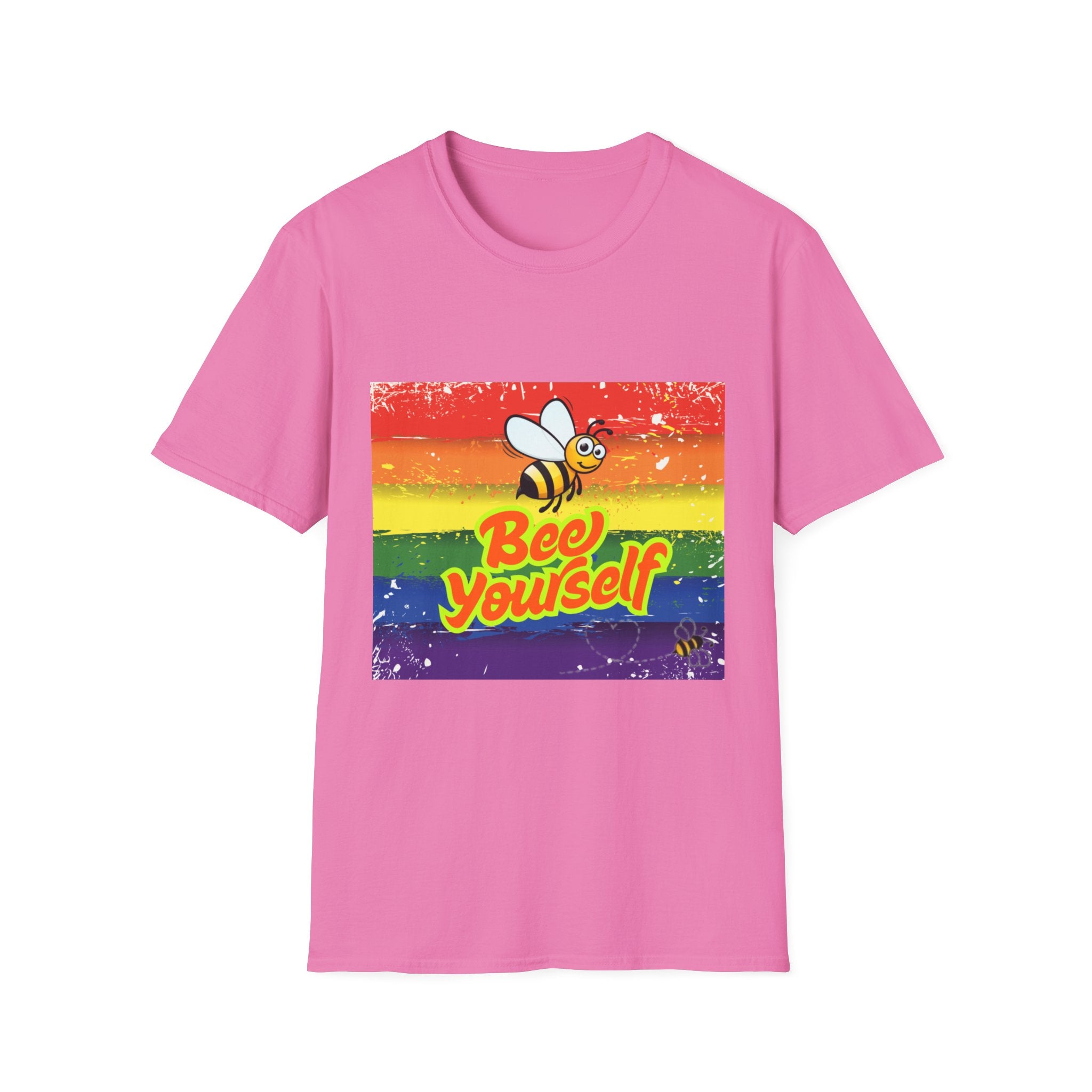 Bee Yourself Rainbow Unisex Softstyle T-Shirt