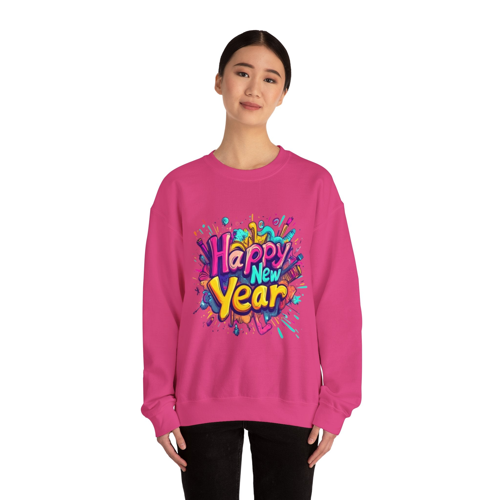 2026 Happy New Year DOUBLE SIDED Unisex Heavy Blend™ Crewneck Sweatshirt