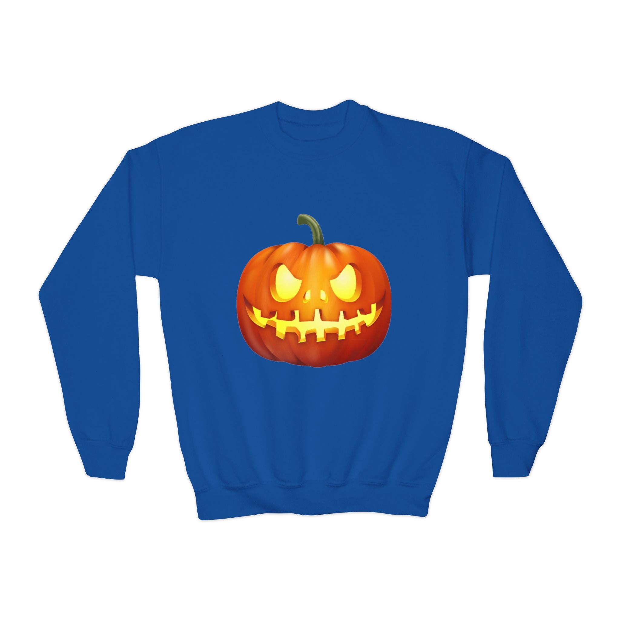 Halloween Pumpkin Youth Crewneck Sweatshirt