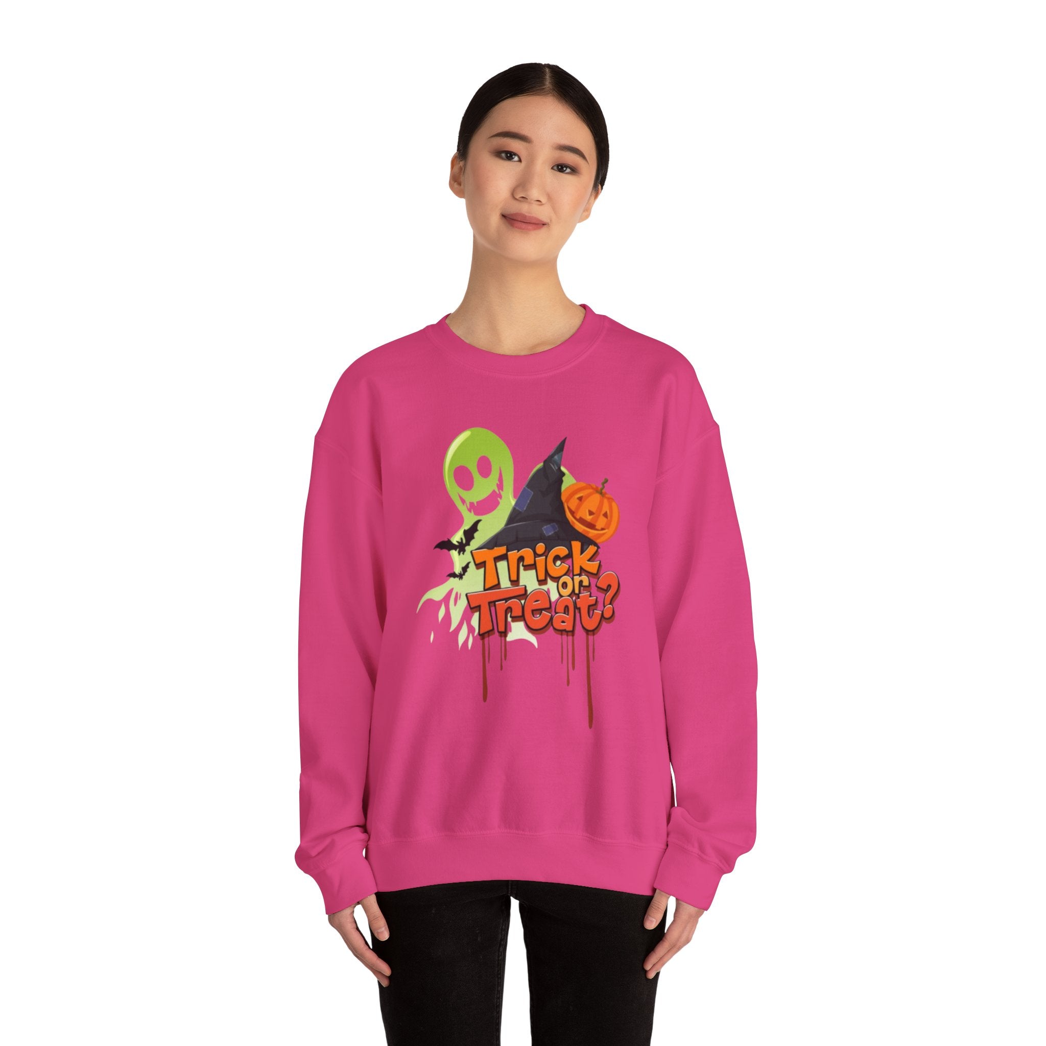 Halloween Trick or Treat Unisex Heavy Blend™ Crewneck Sweatshirt