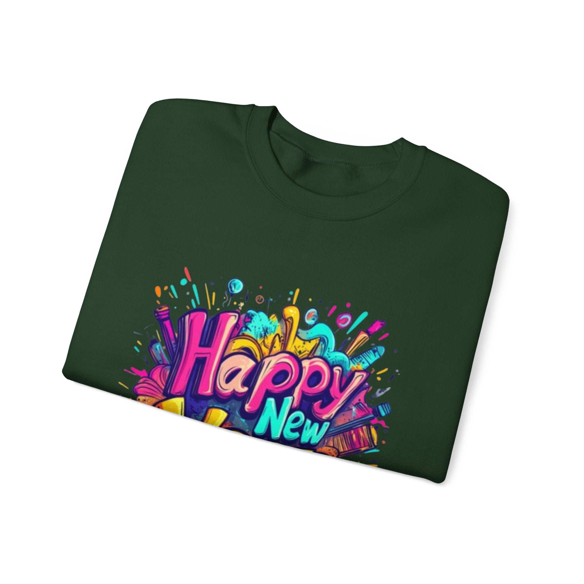 2026 Happy New Year DOUBLE SIDED Unisex Heavy Blend™ Crewneck Sweatshirt