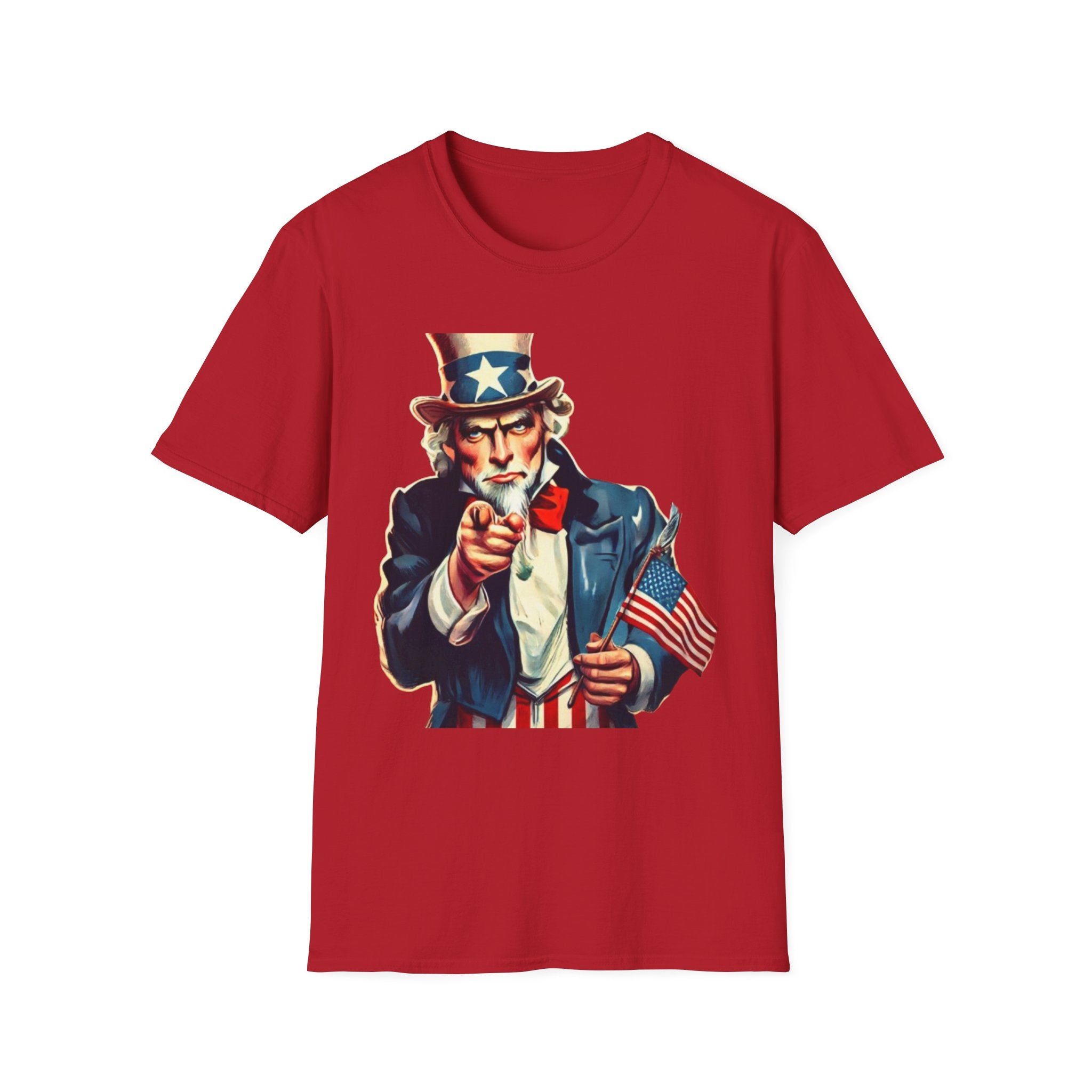 Patriotic Uncle Sam Unisex Softstyle T-Shirt