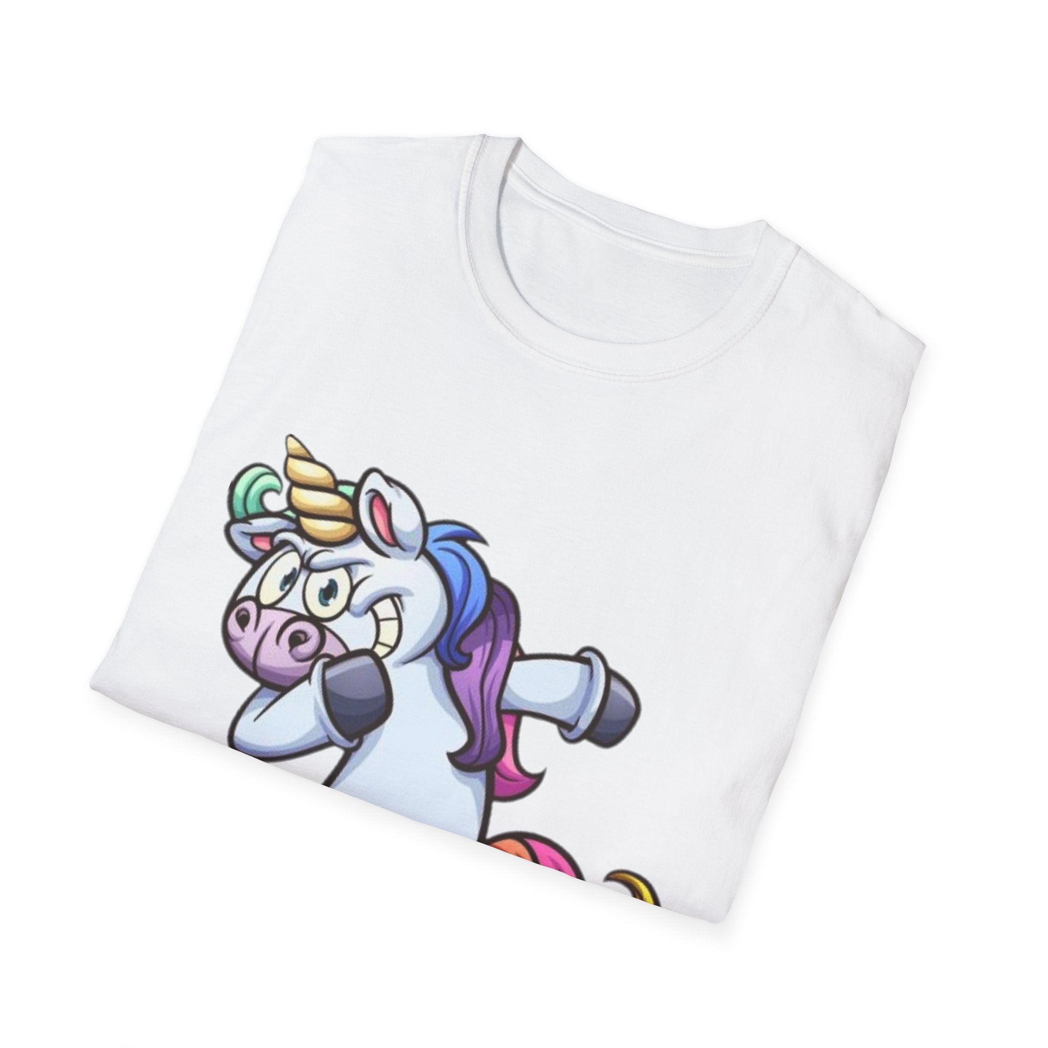 Dabbing Unicorn Unisex Softstyle T-shirt
