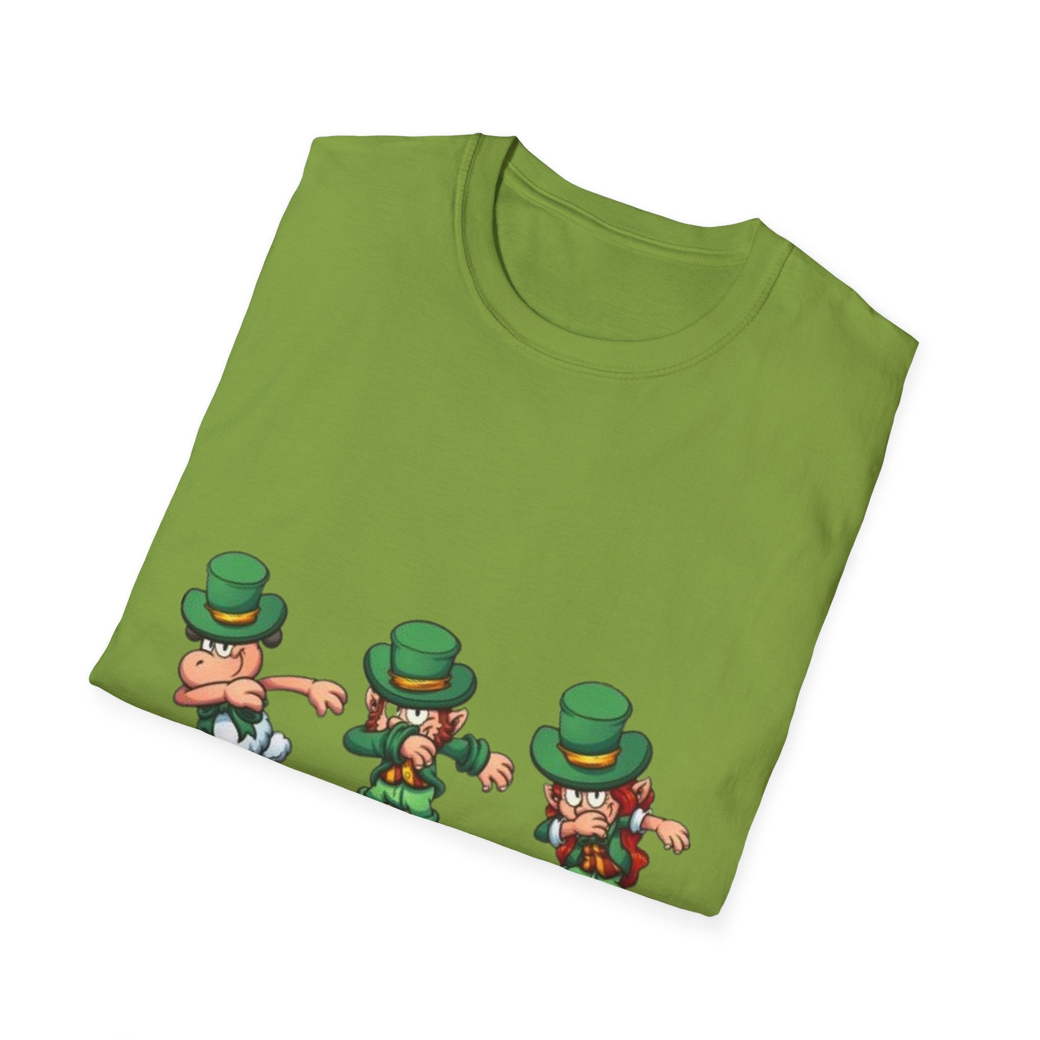Dabbing Leprechaun Unisex Softstyle T-Shirt