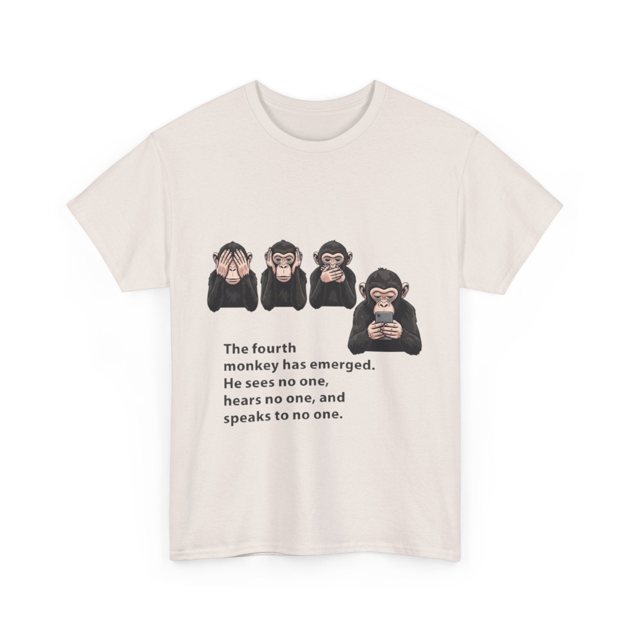 Four Monkeys Unisex Heavy Cotton T-Shirt