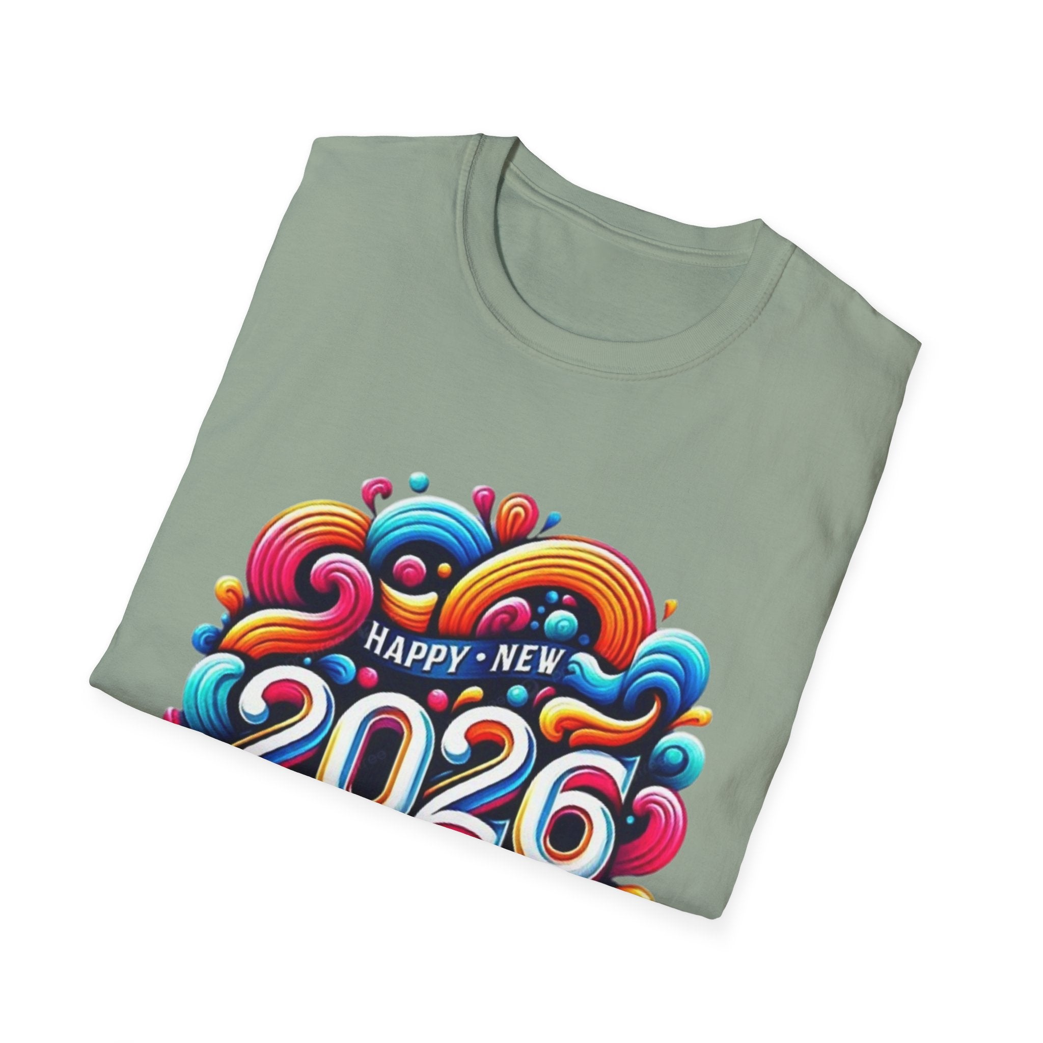 2026 Happy New Year Unisex Softstyle T-Shirt