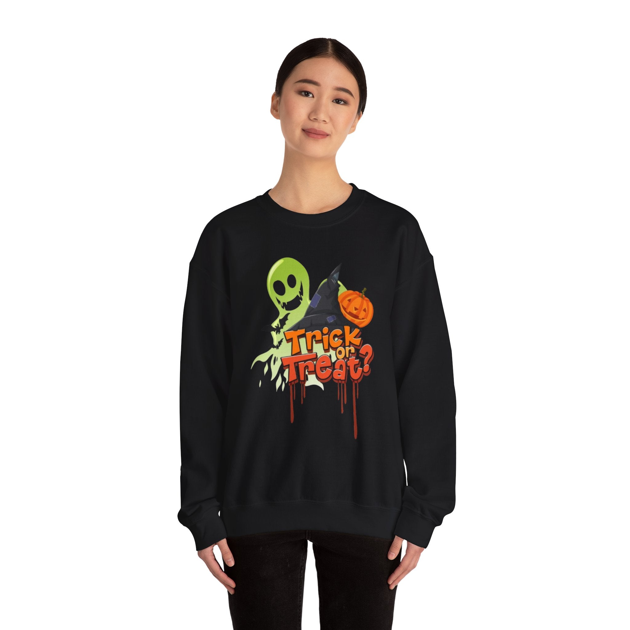 Halloween Trick or Treat Unisex Heavy Blend™ Crewneck Sweatshirt
