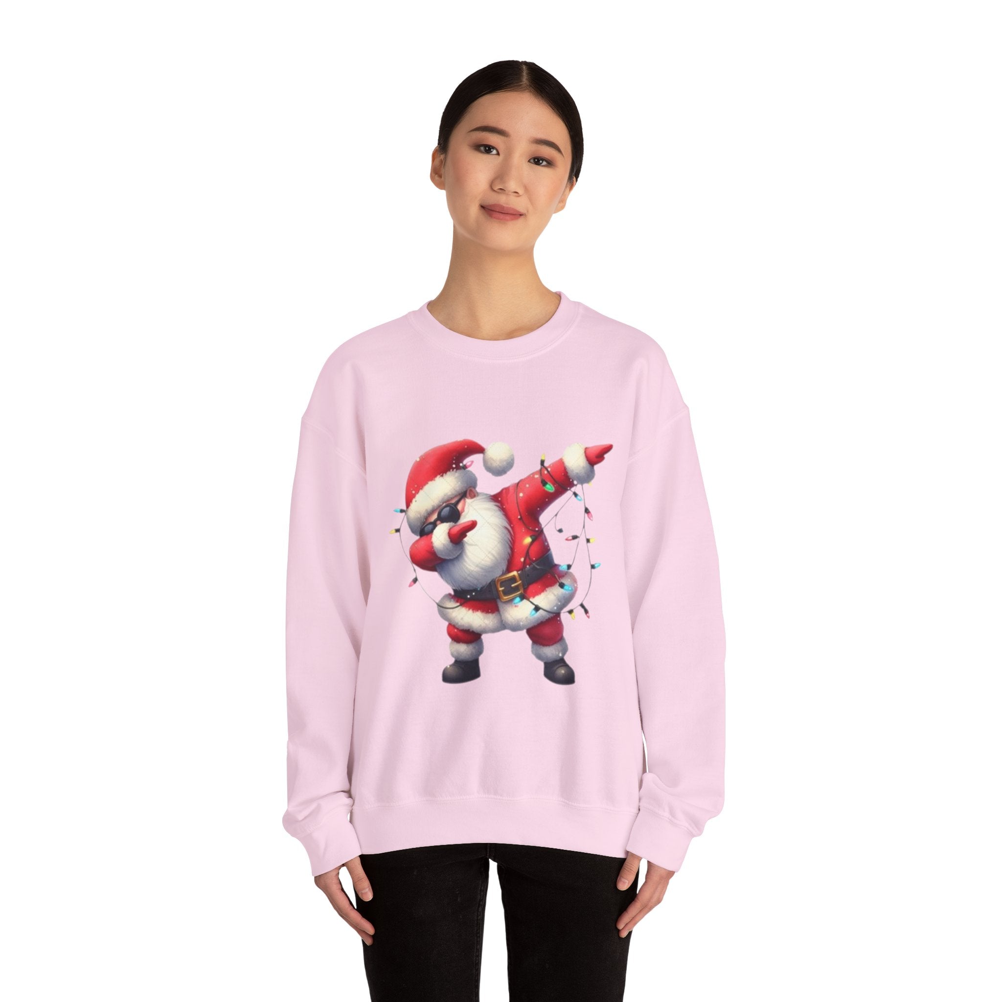 Santa Dabbing Unisex Heavy Blend™ Crewneck Sweatshirt
