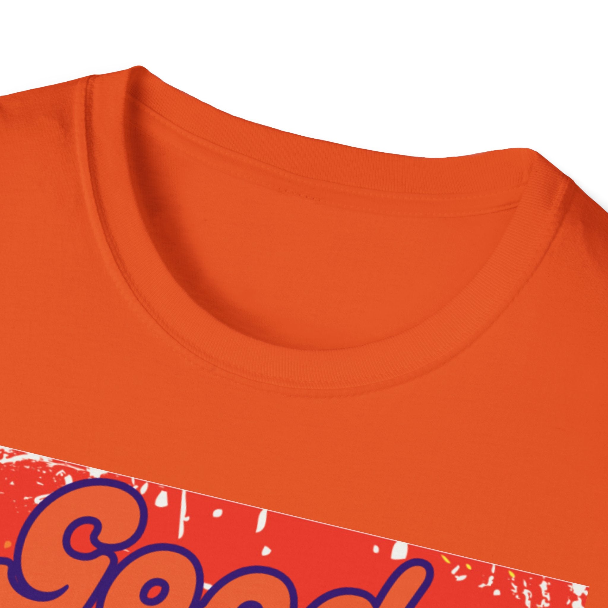 Good Vibes Only Orange Unisex Softstyle T-Shirt