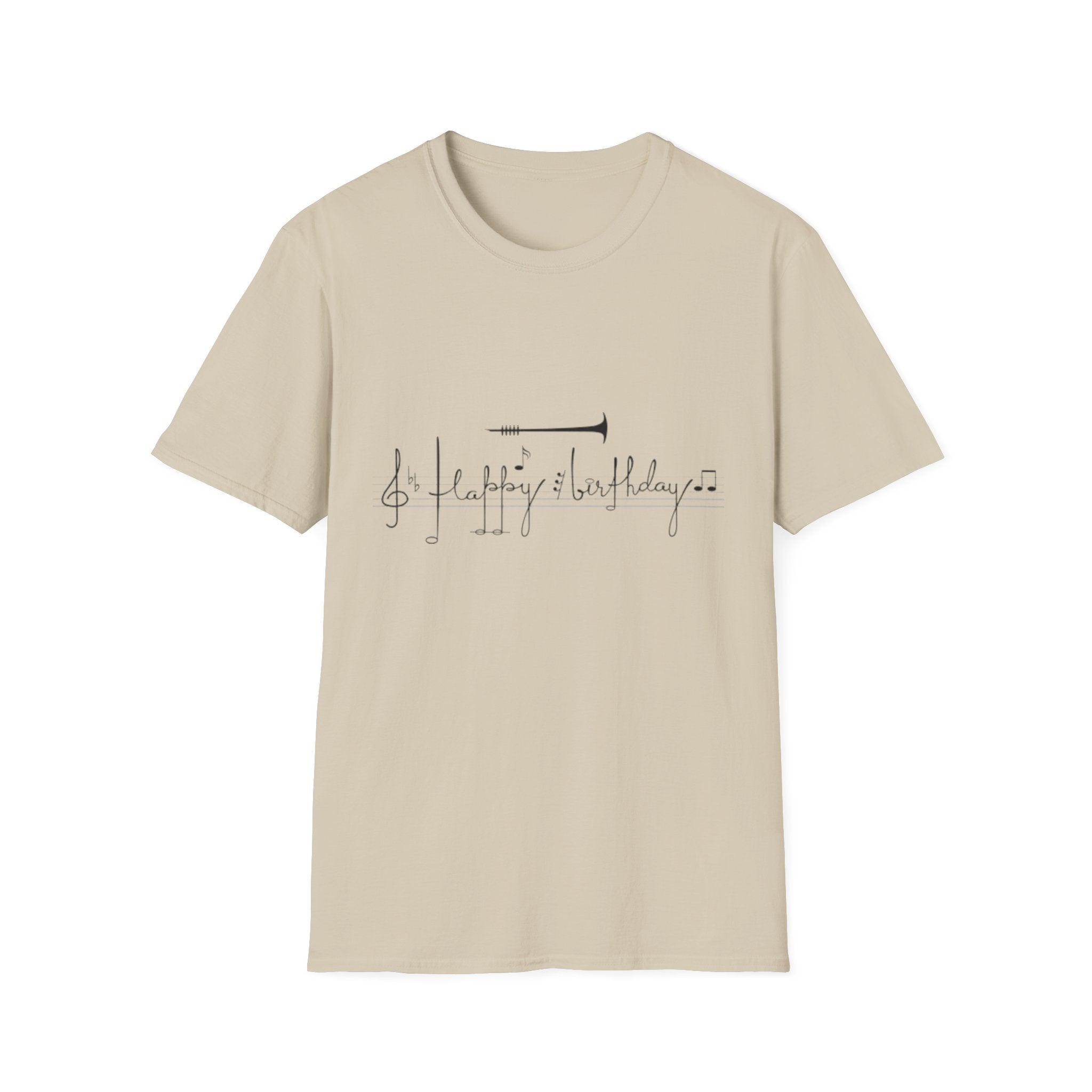 Music Note Birthday Unisex Softstyle T-Shirt-Personalize It!