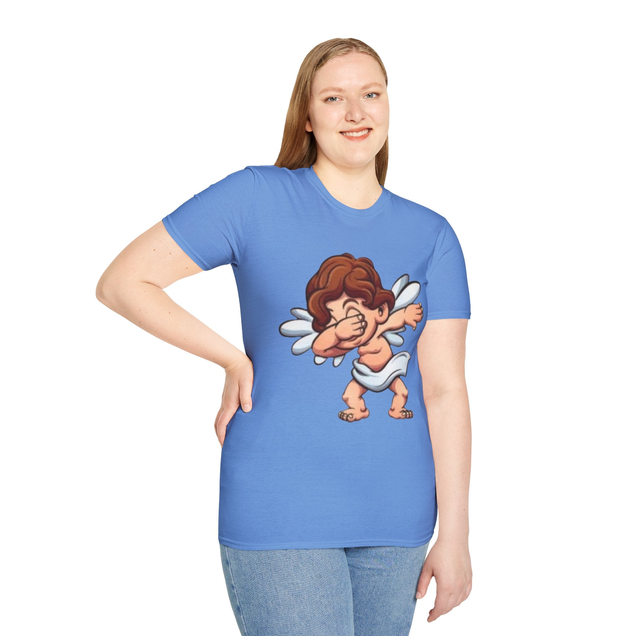 Dabbing Double Sided Angel & Devil Unisex Softstyle T-Shirt