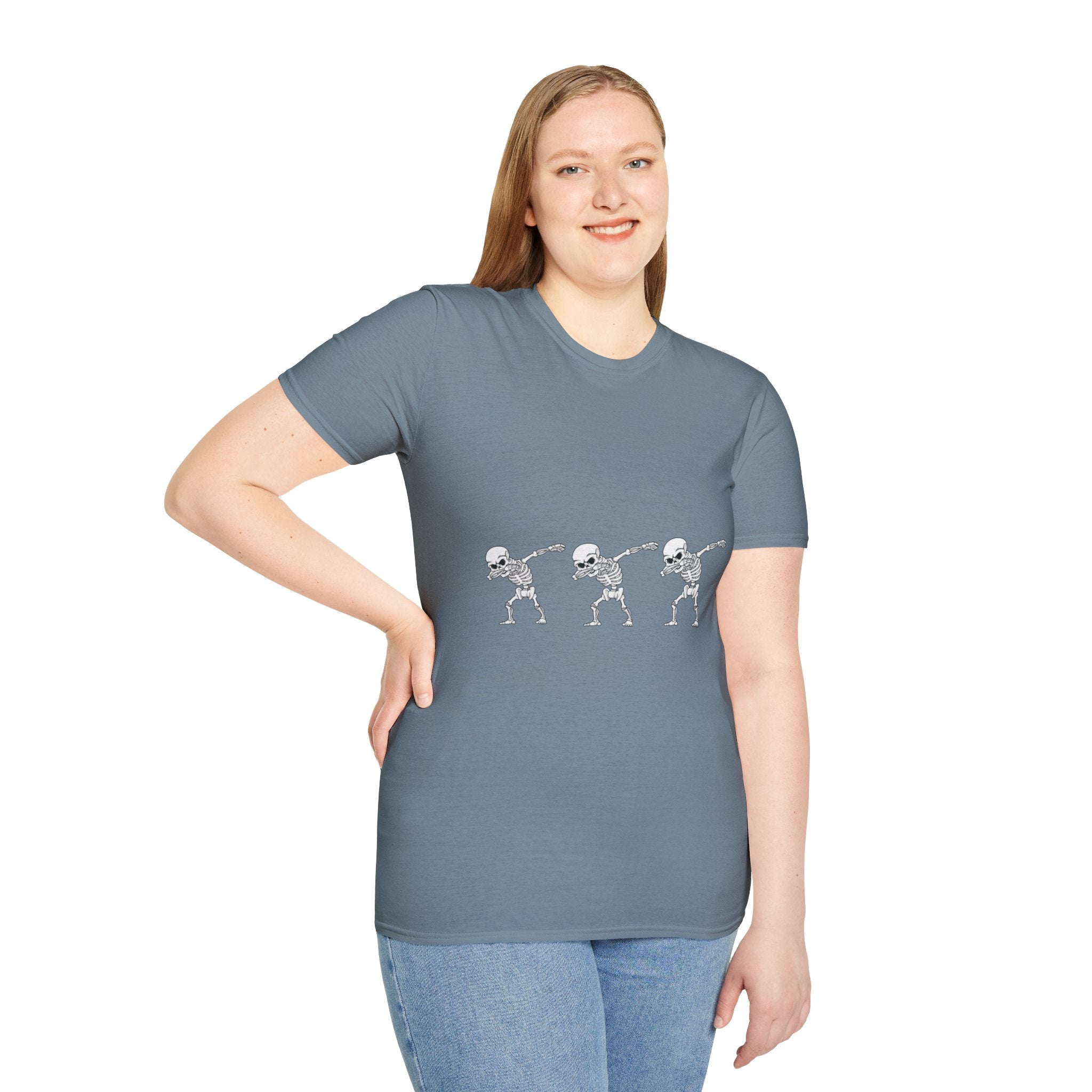 Dabbing Skeleton Dance Unisex Softstyle T-Shirt