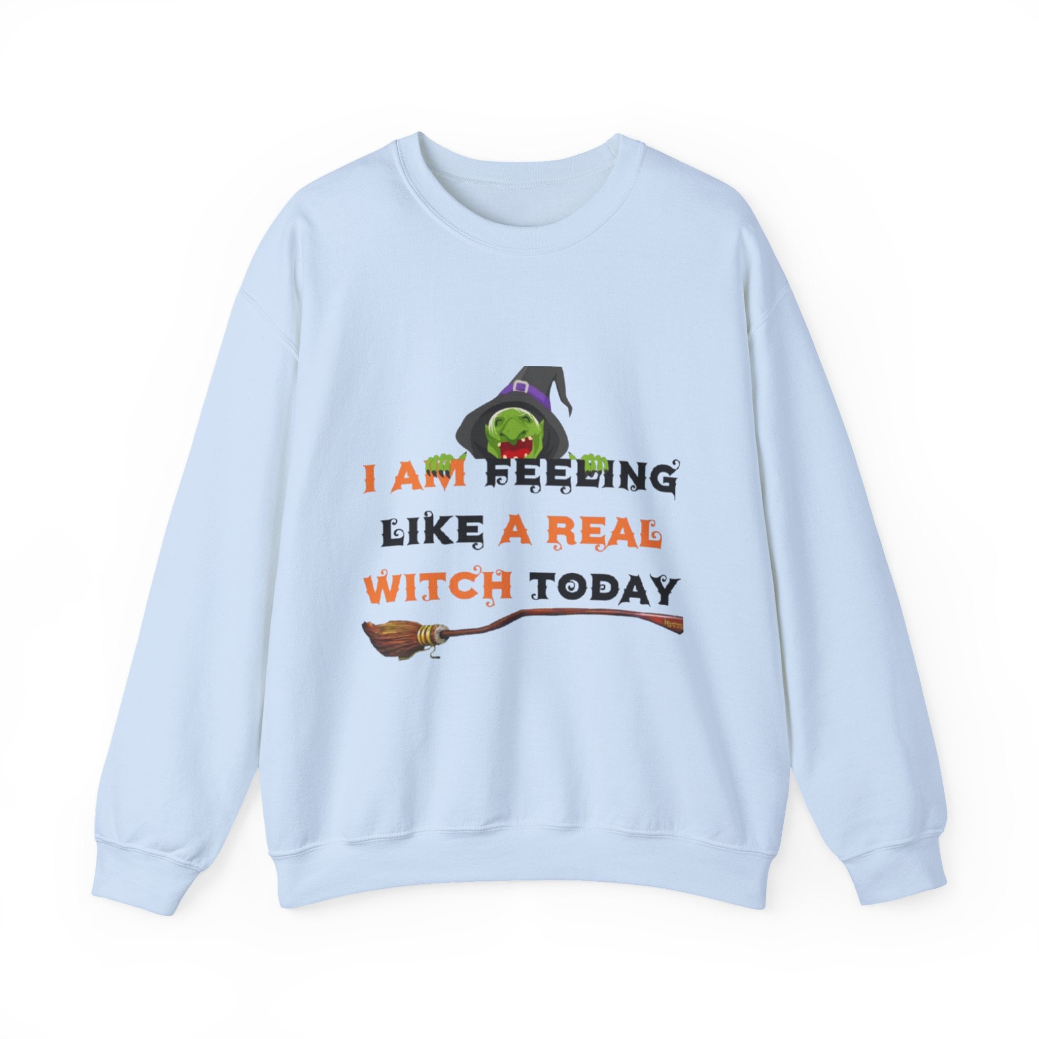 I Am Feeling Like A Real Witch Today Unisex Heavy Blend™ Crewneck Sweatshirt