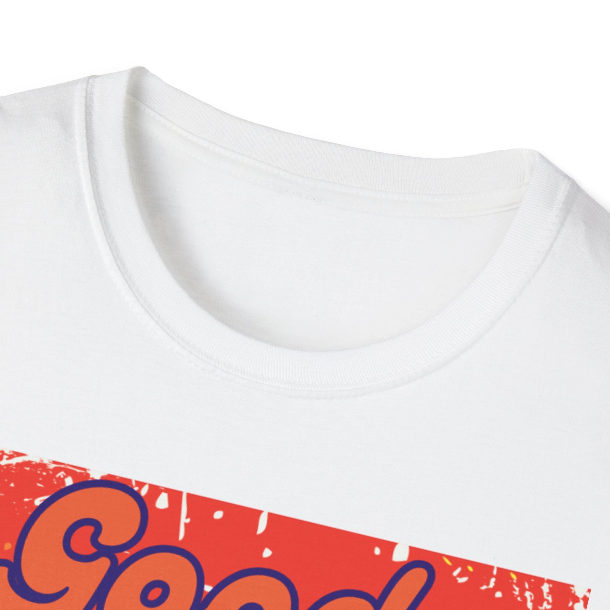 Good Vibes Only Orange Unisex Softstyle T-Shirt