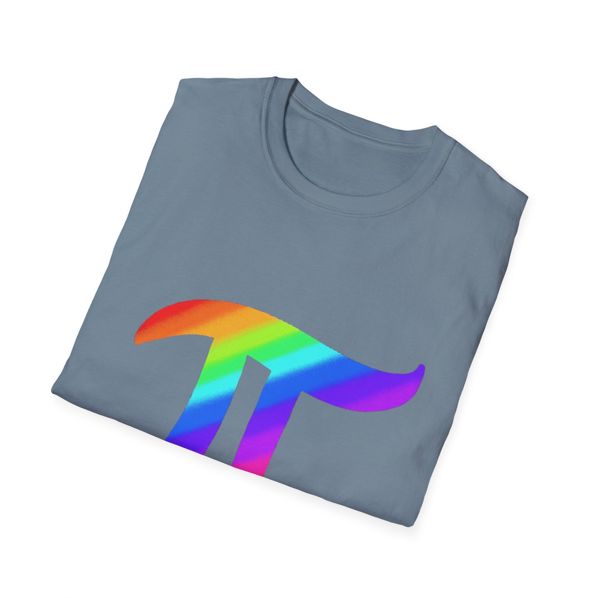 Rainbow Pi Symbol Unisex Softstyle T-Shirt