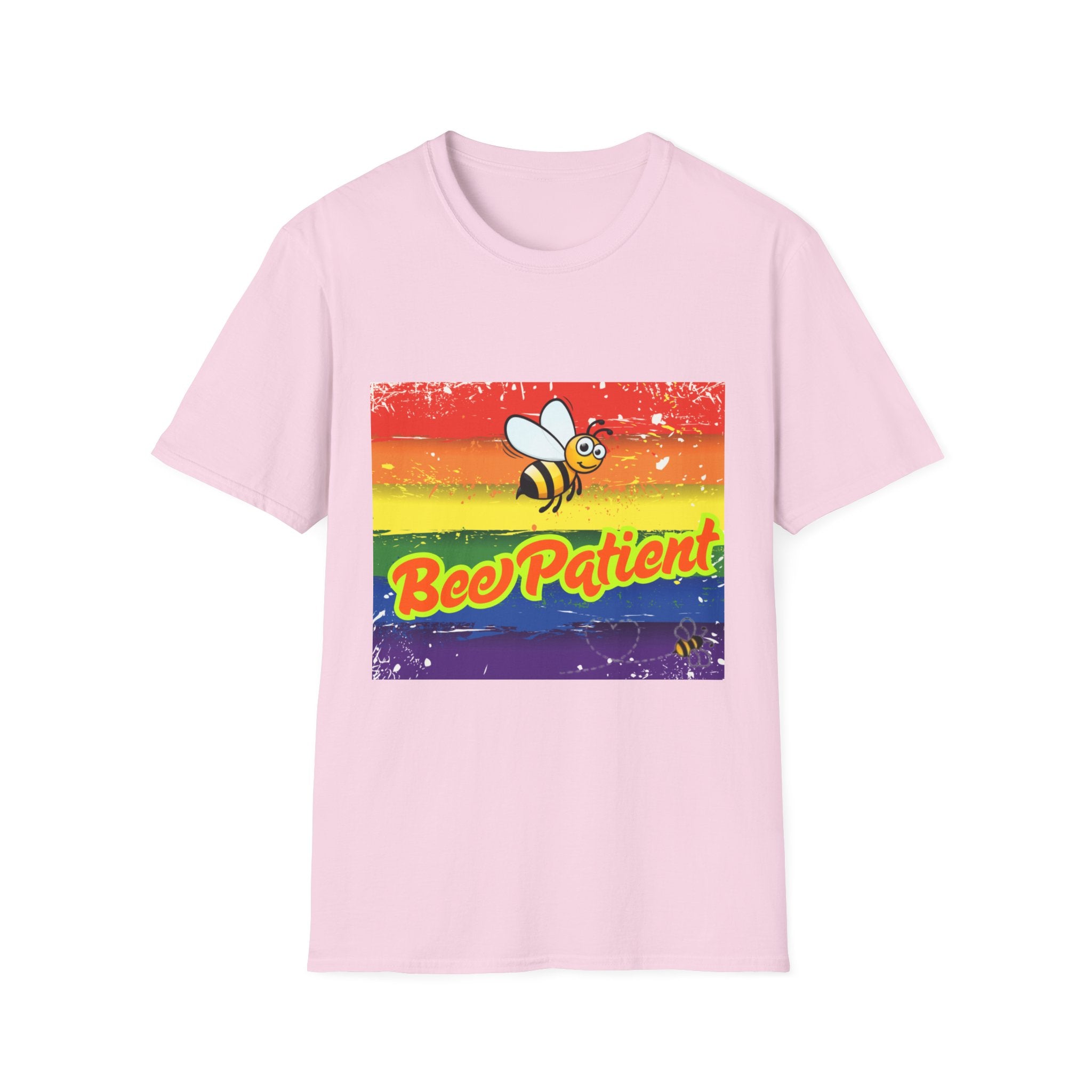 Bee Patient Rainbow Unisex Softstyle T-Shirt