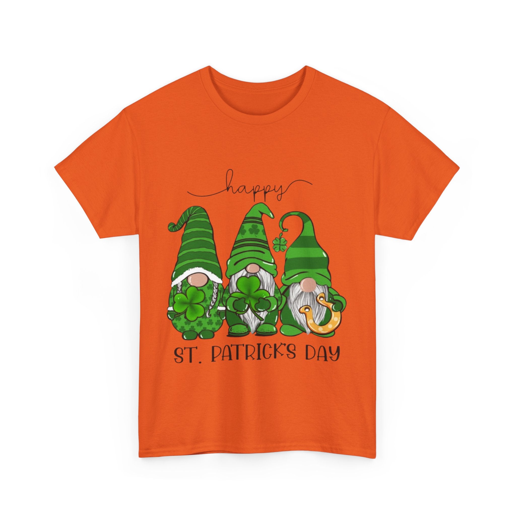 Happy St. Patrick’s Day Gnome Unisex Heavy Cotton T-Shirt
