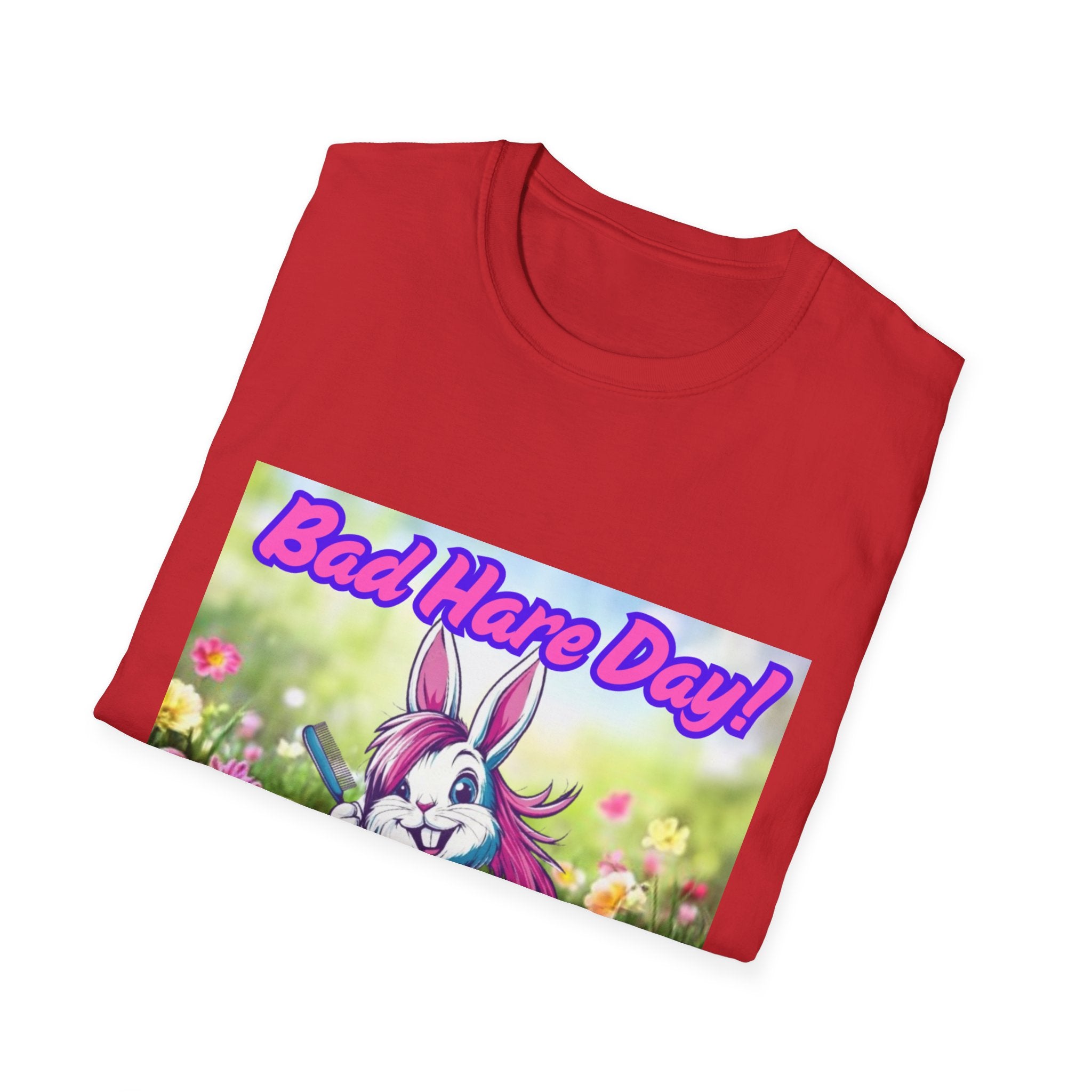 Bad Hare Day Unisex Softstyle T-Shirt