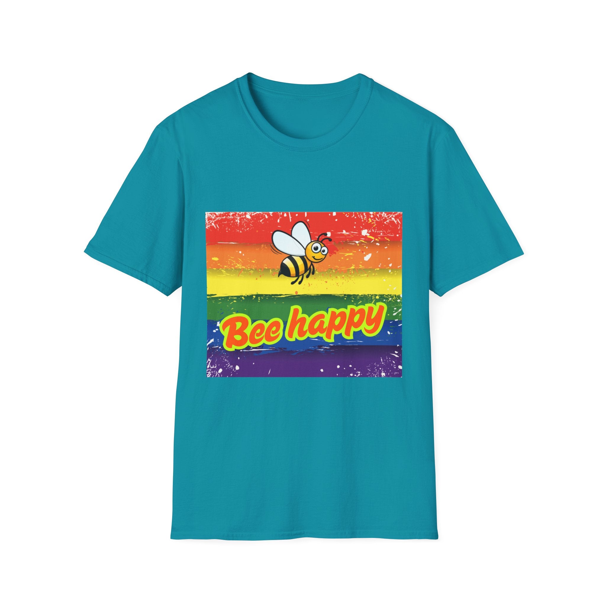 Bee Happy Unisex Softstyle T-Shirt