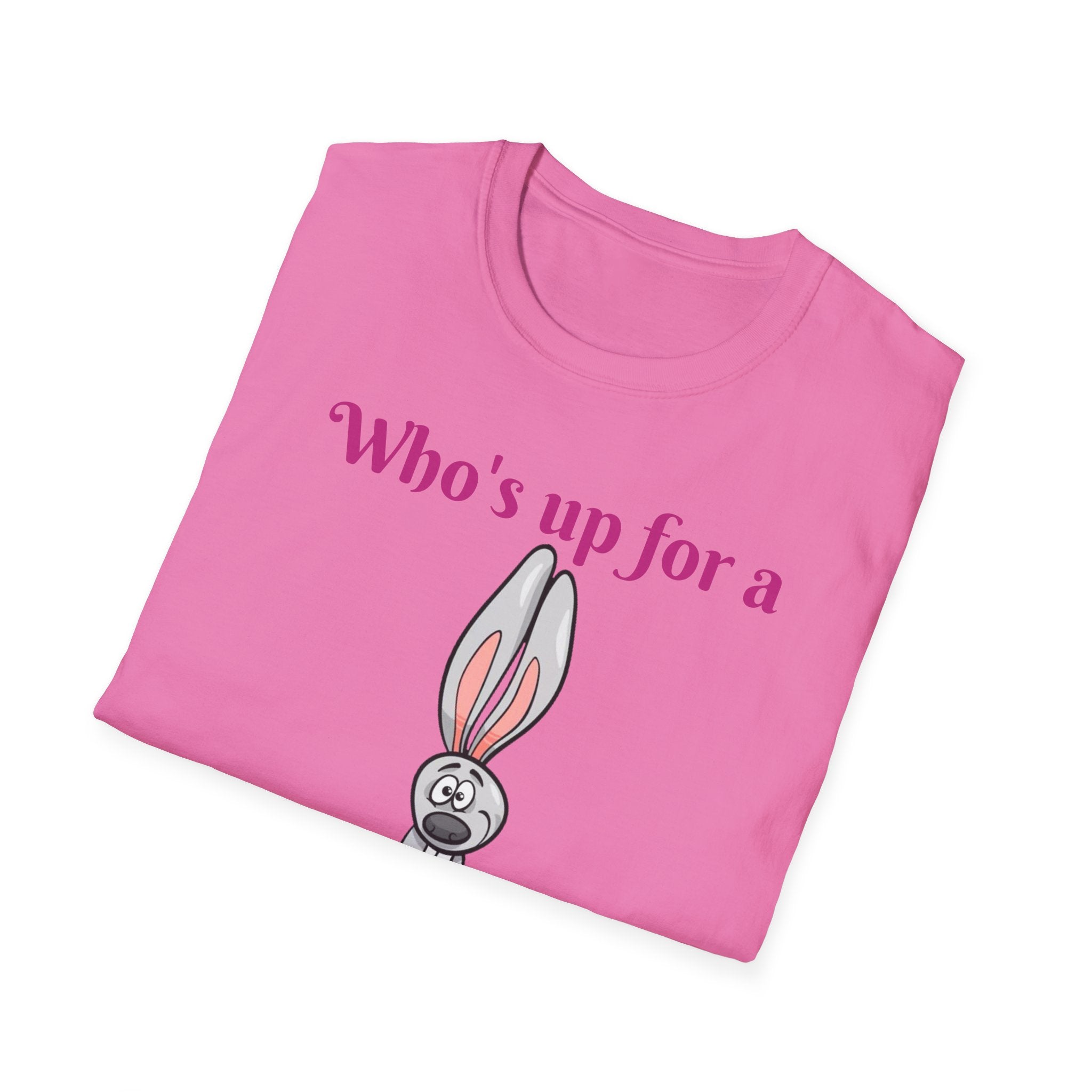 Who's Up For A Treasure Hunt Bunny Unisex Softstyle T-Shirt