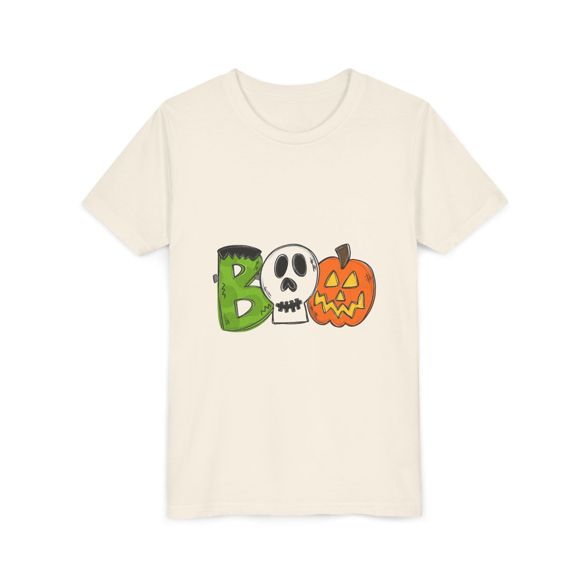 Halloween Boo Youth Short Sleeve T-Shirt