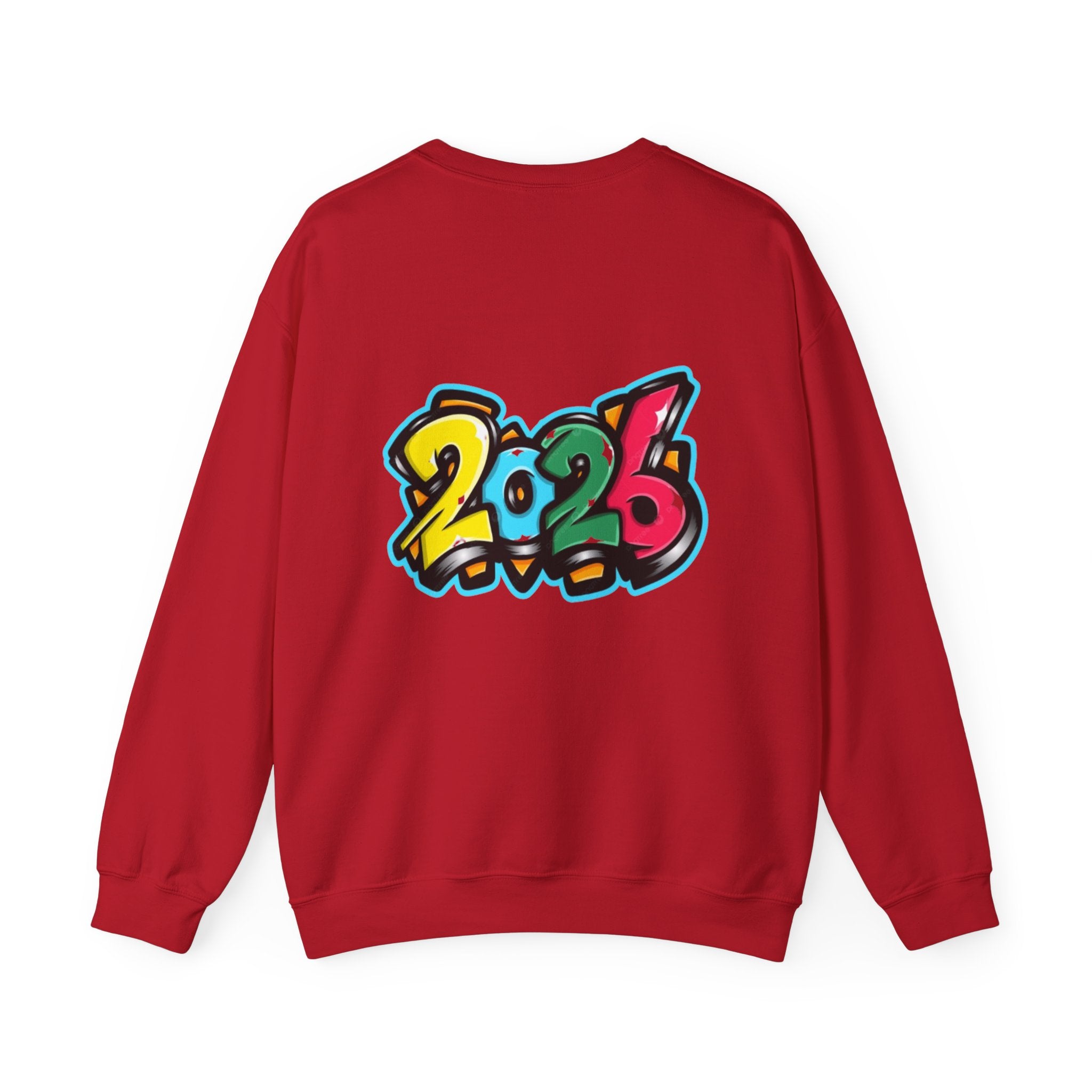 2026 Happy New Year DOUBLE SIDED Unisex Heavy Blend™ Crewneck Sweatshirt
