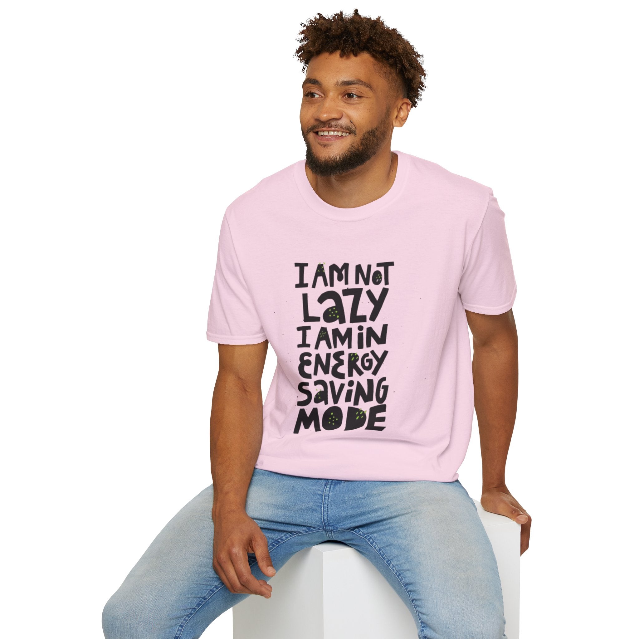 I'm Not Lazy I'm In Energy Saving Mode Unisex Softstyle T-Shirt