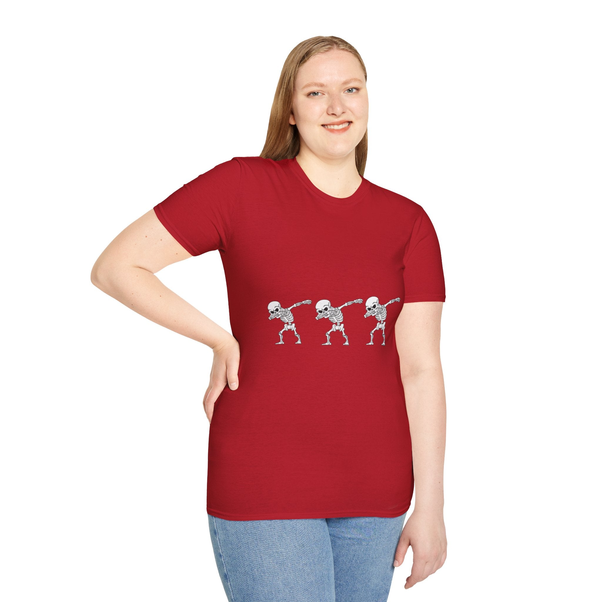 Dabbing Skeleton Dance Unisex Softstyle T-Shirt