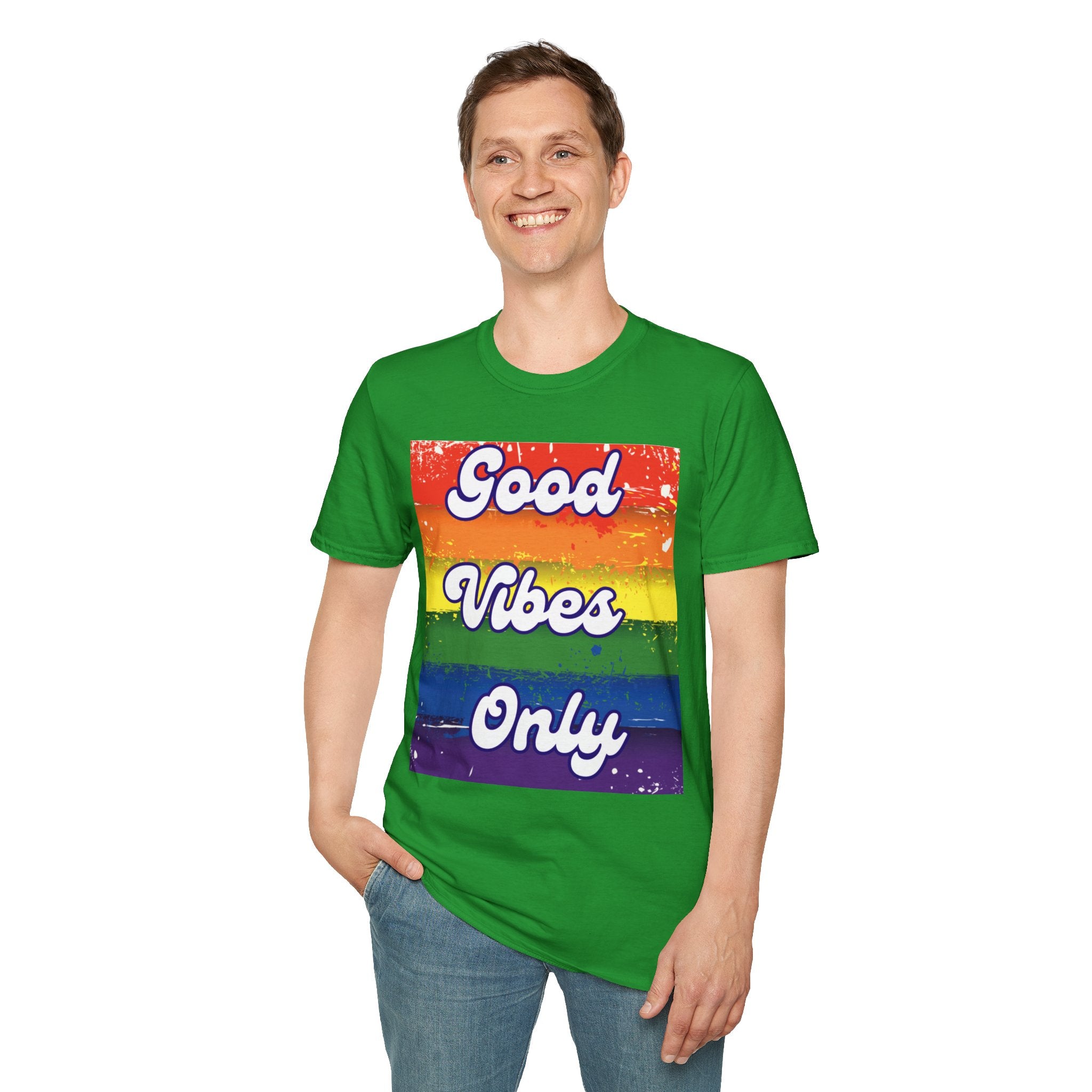 Good Vibes Only White Unisex Softstyle T-Shirt