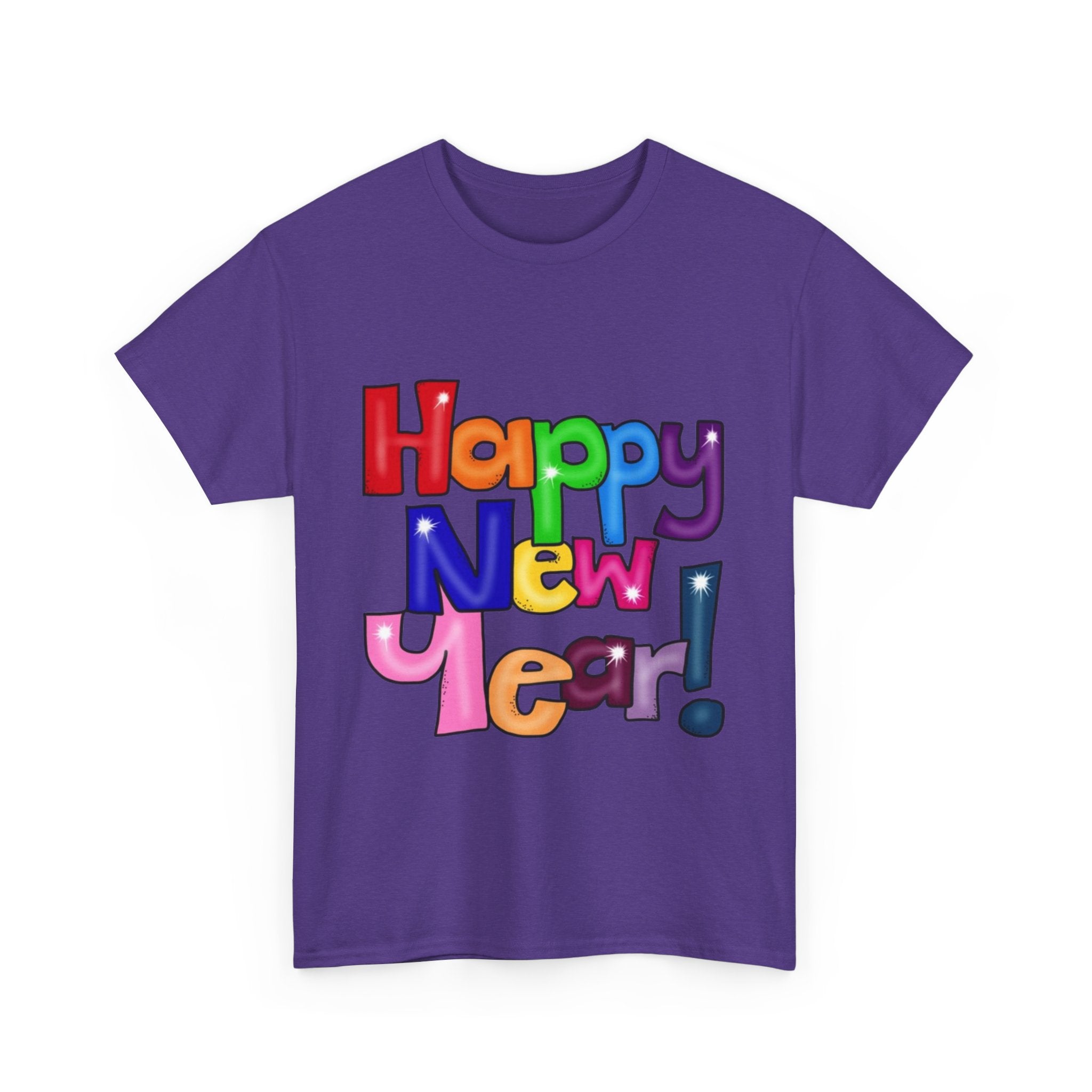 2026 Happy New Year DOUBLE SIDED Unisex Heavy Cotton T-Shirt