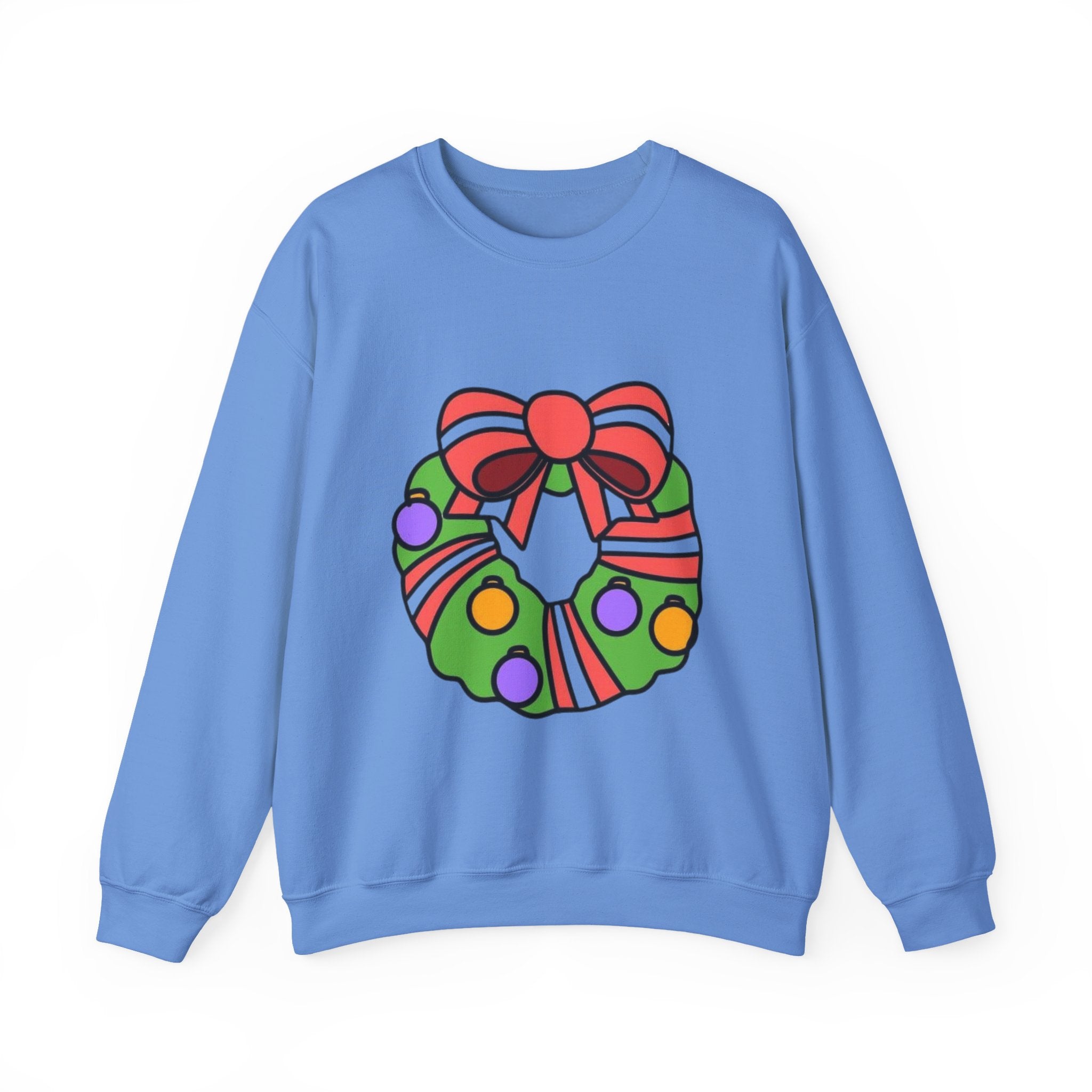 Holiday Wreath Unisex Heavy Blend™ Crewneck Sweatshirt