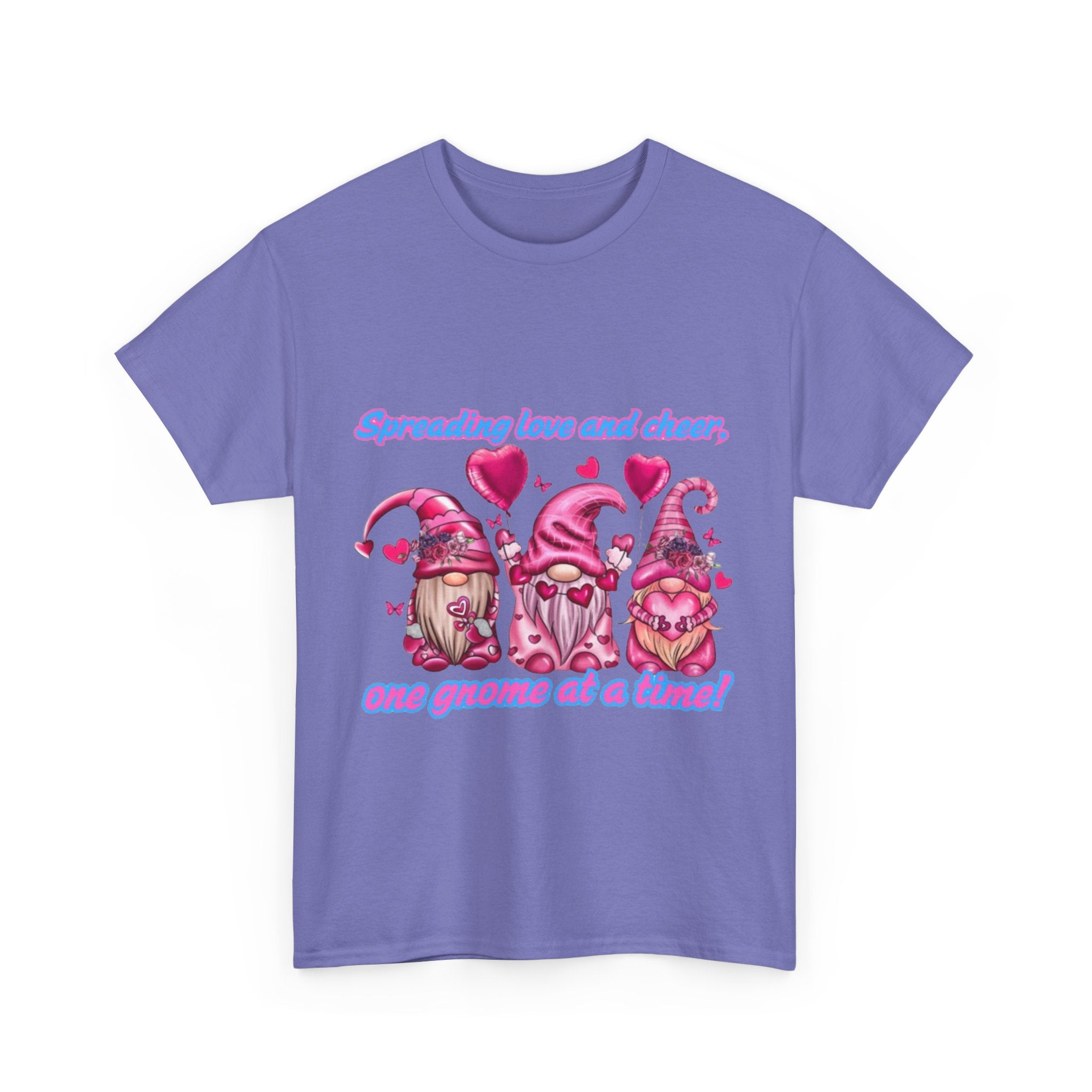 Spreading Love And Cheer, One Gnome At A Time Unisex Heavy Cotton T-Shirt