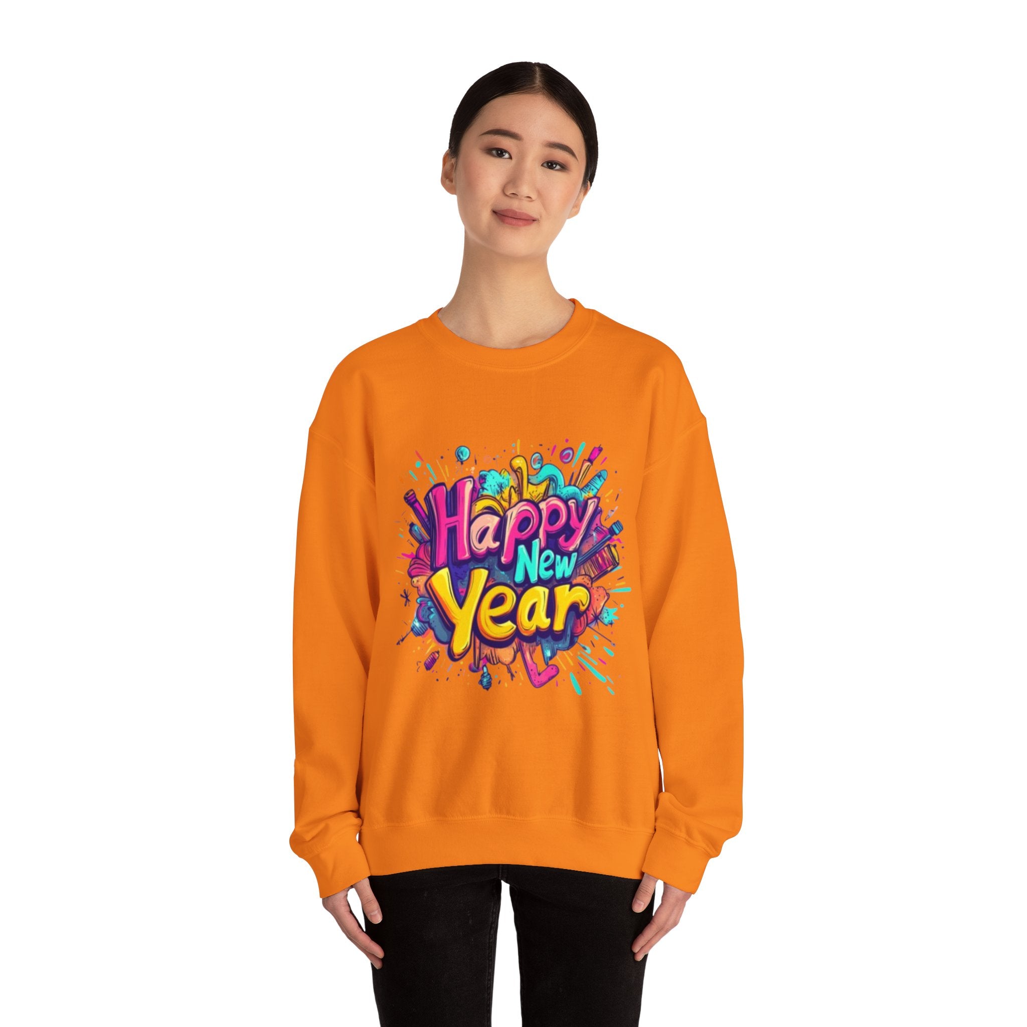 2026 Happy New Year DOUBLE SIDED Unisex Heavy Blend™ Crewneck Sweatshirt