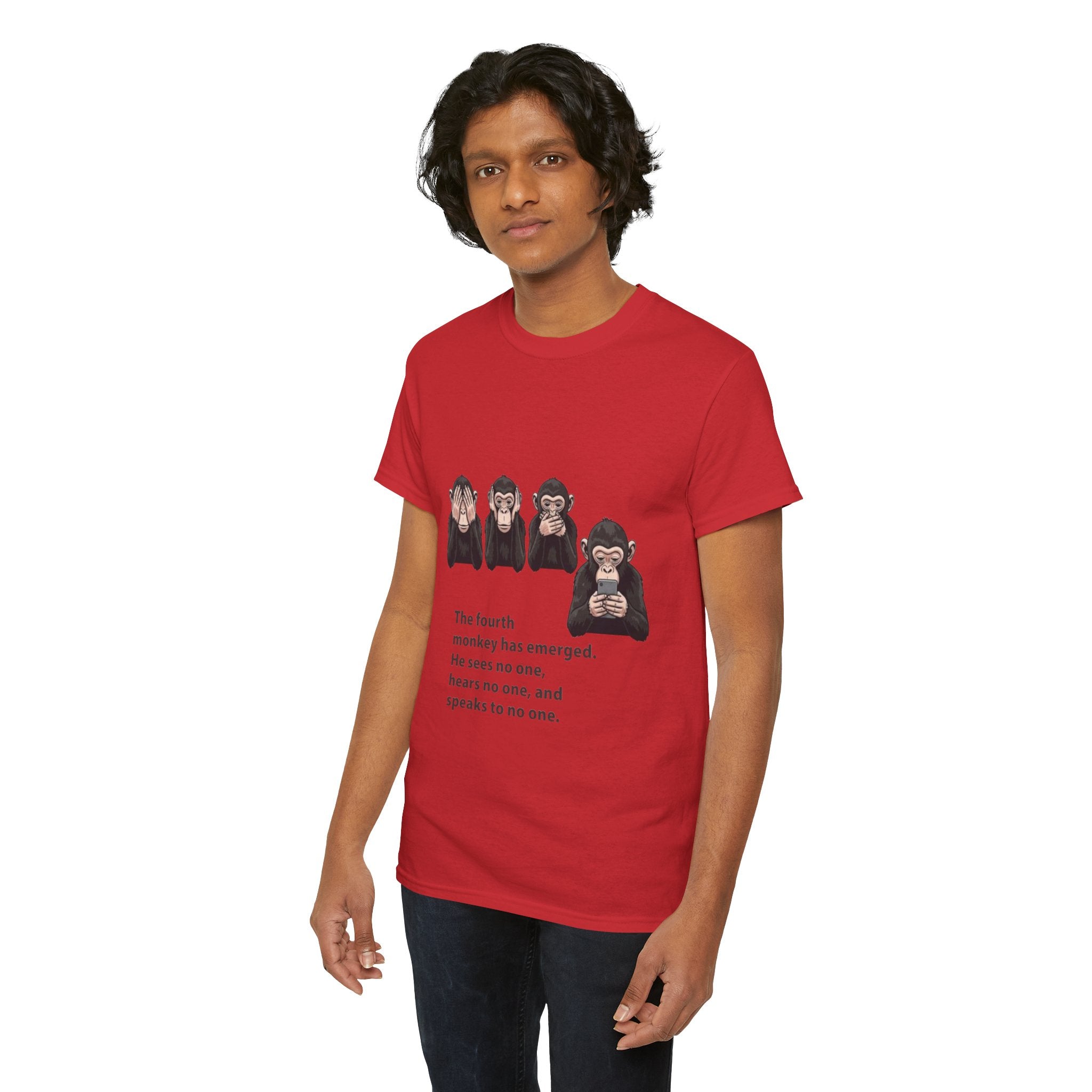 Four Monkeys Unisex Heavy Cotton T-Shirt