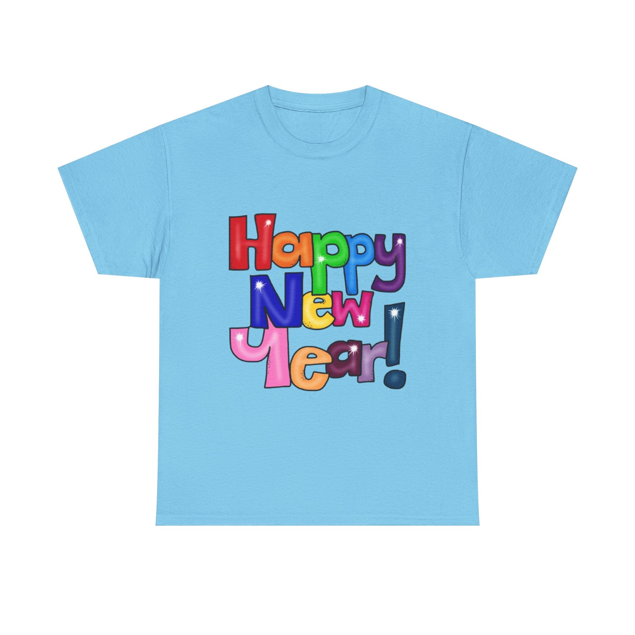 2026 Happy New Year DOUBLE SIDED Unisex Heavy Cotton T-Shirt