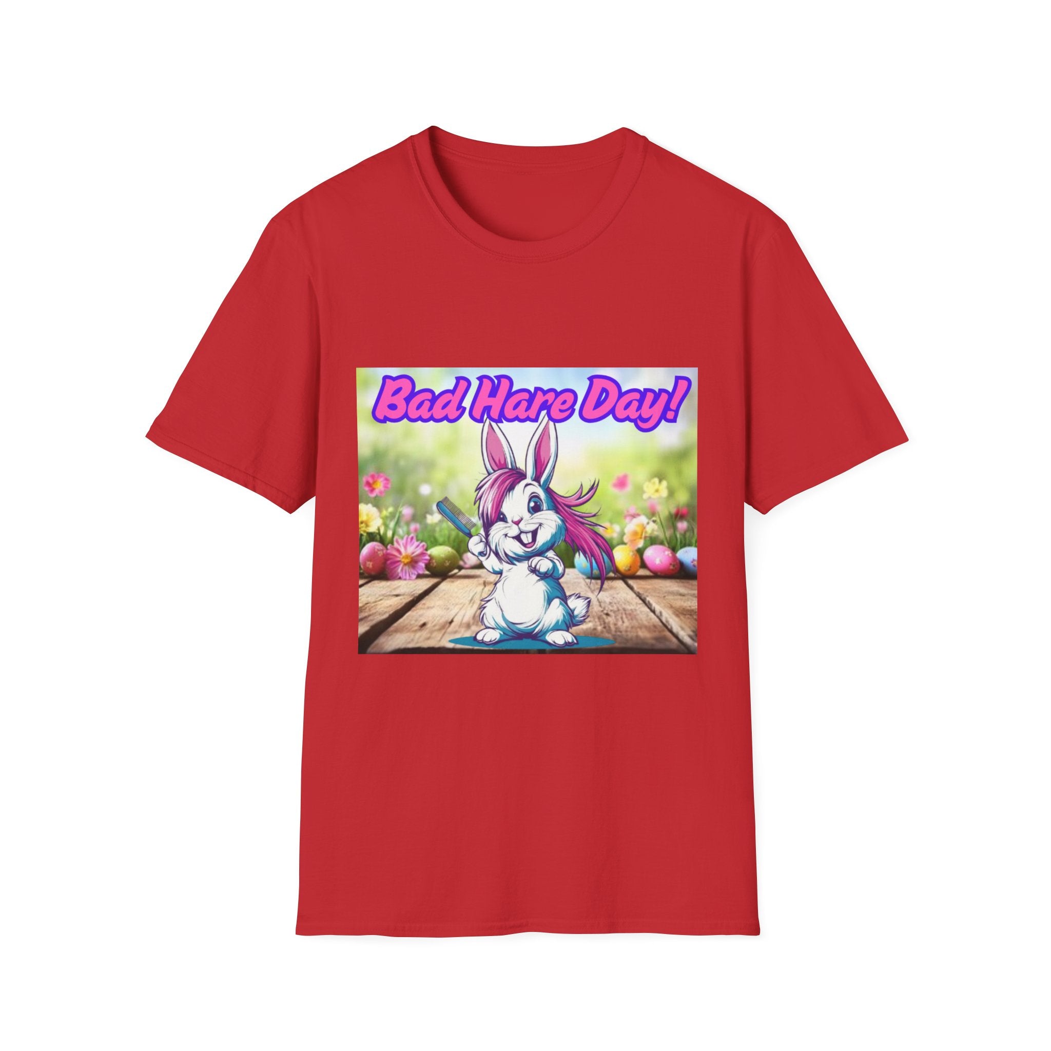 Bad Hare Day Unisex Softstyle T-Shirt
