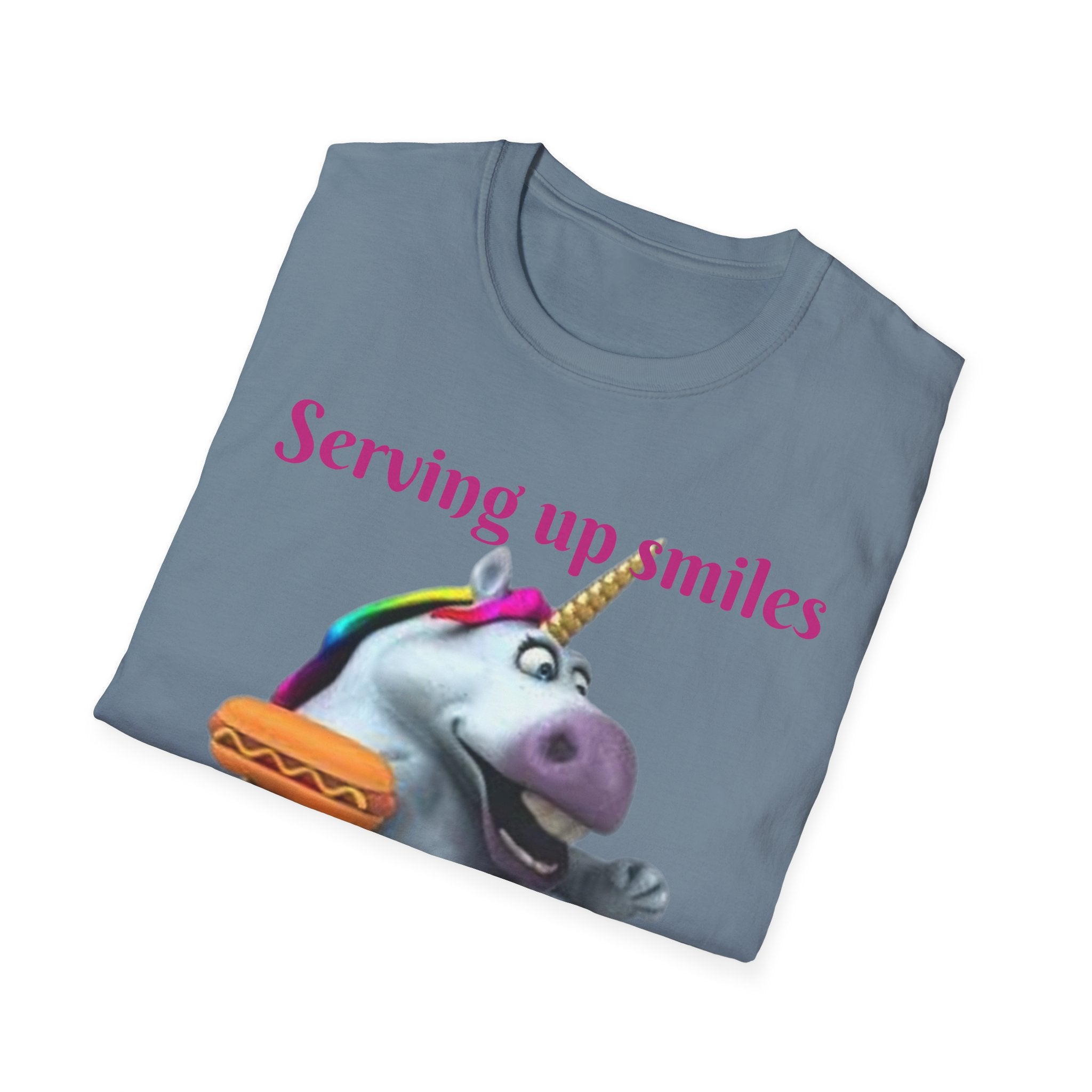 Serving Up Smiles And Tasty Treats Unicorn Unisex Softstyle T-Shirt