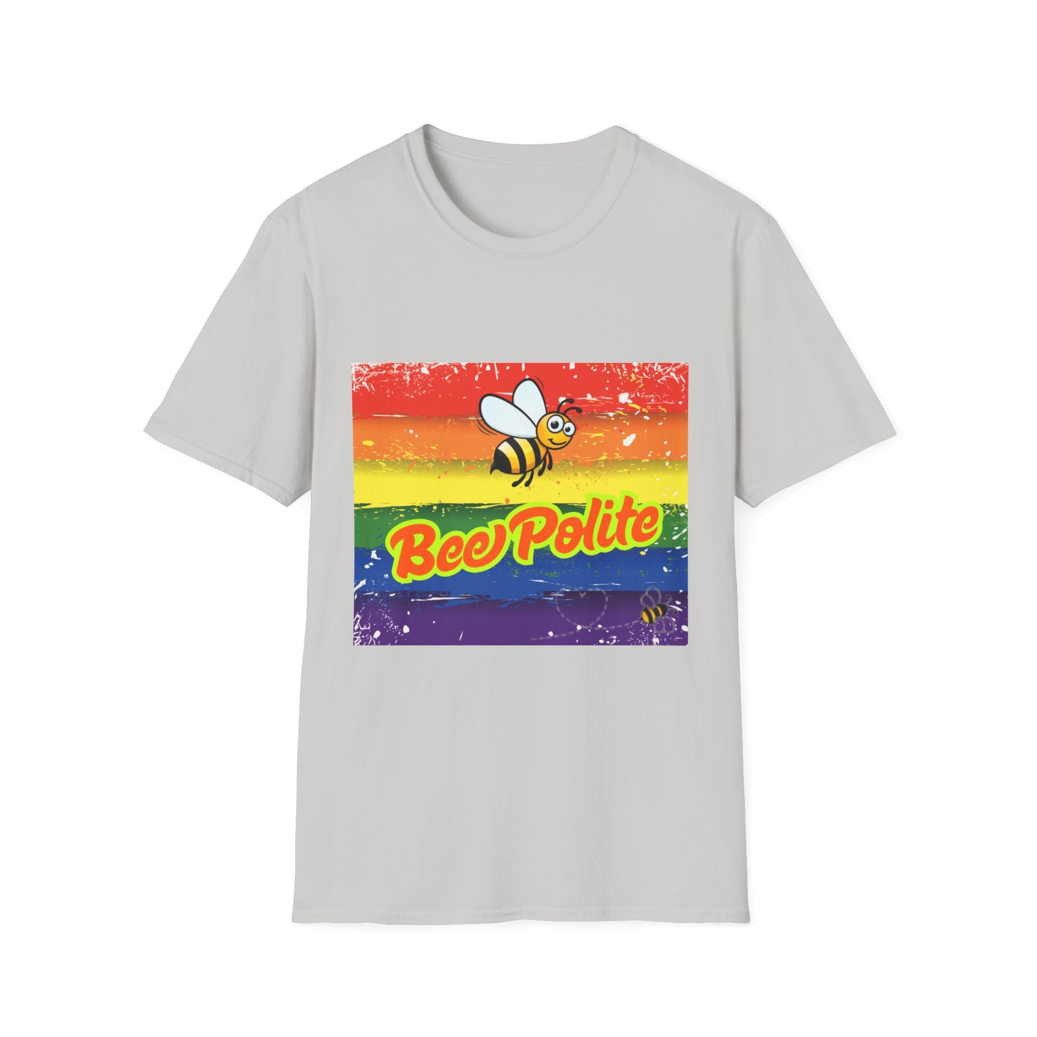 Bee Polite Rainbow Unisex Softstyle T-Shirt