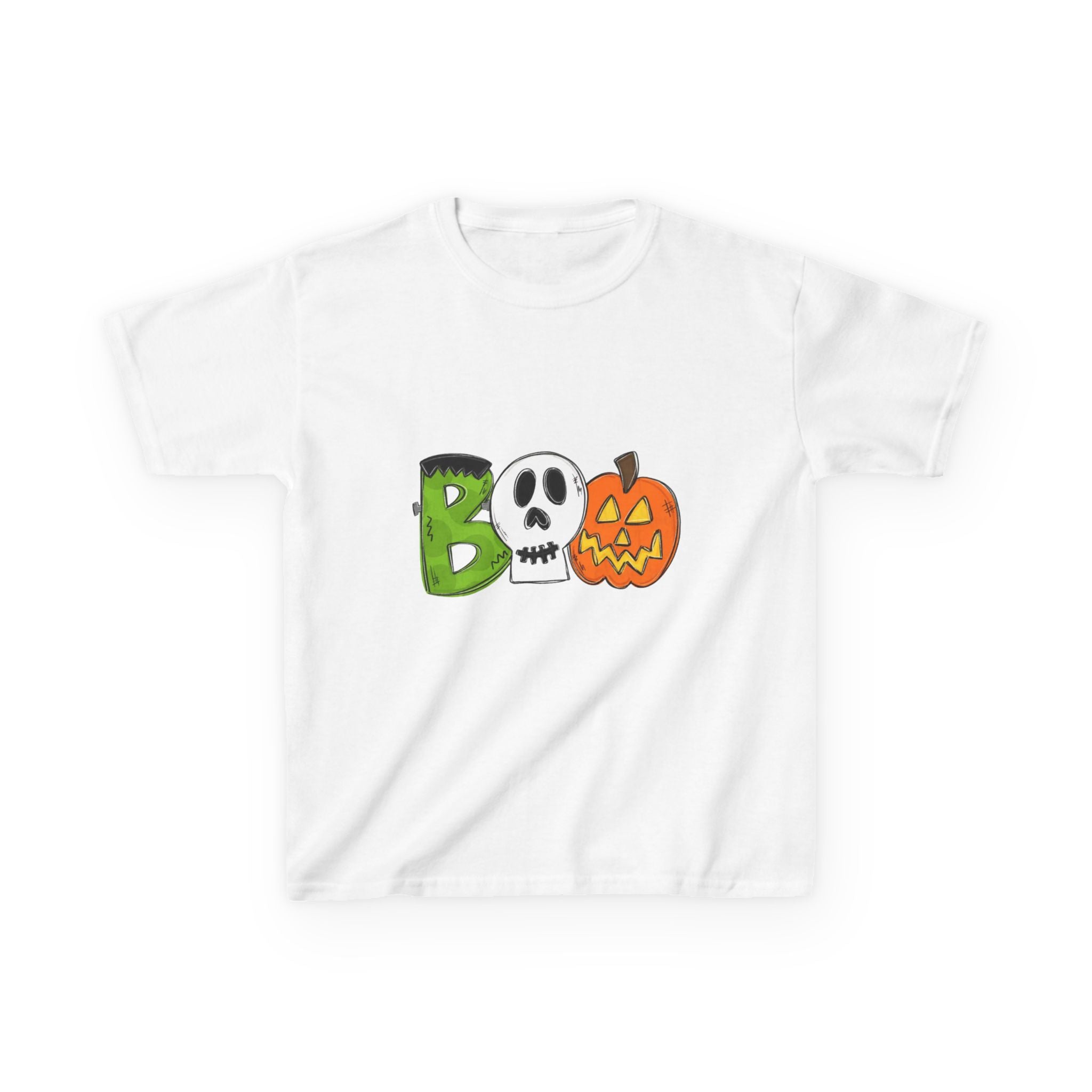 Halloween BOO Kids Short Sleeve T-Shirt