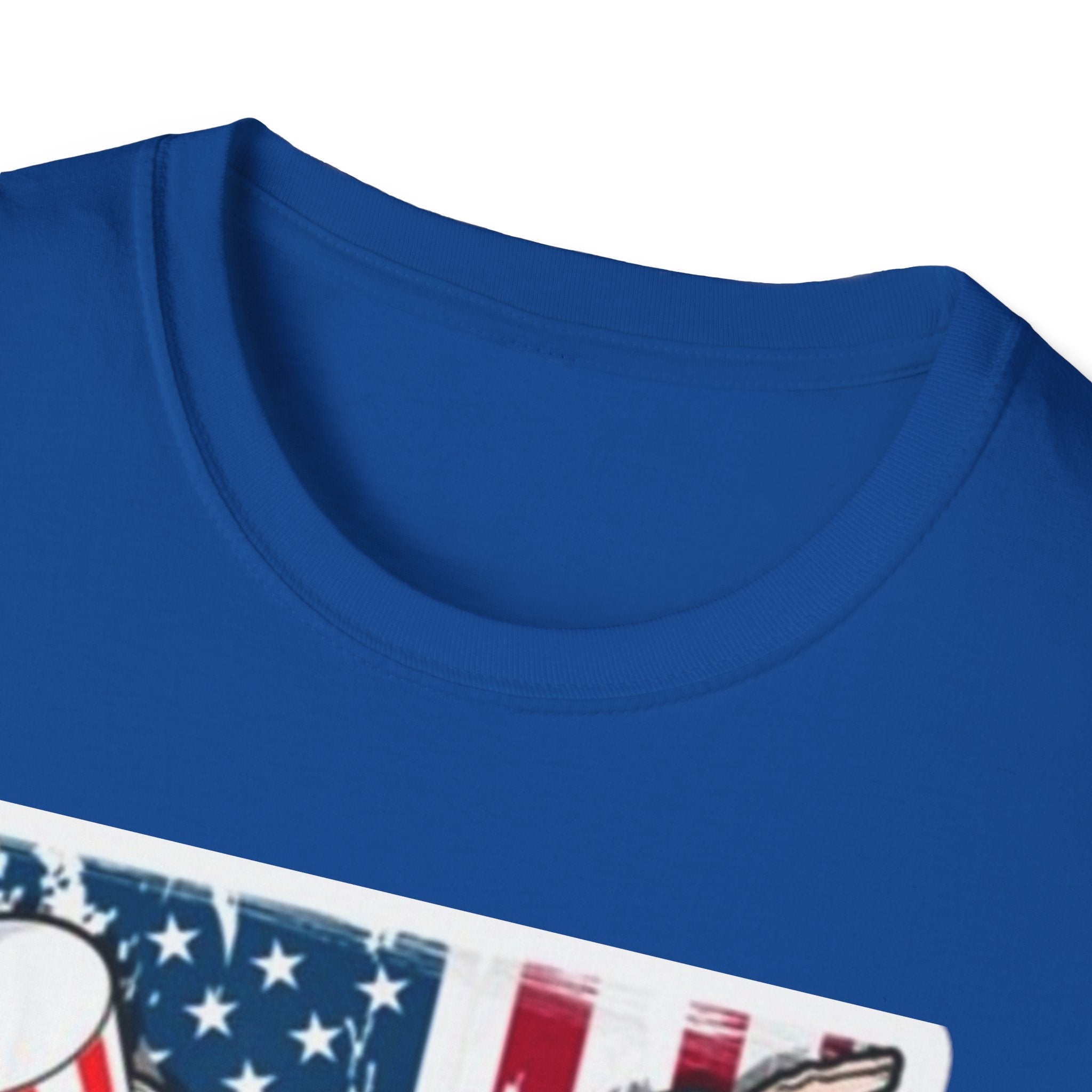 Patriotic Uncle Sam Dabbing Unisex Softstyle T-Shirt