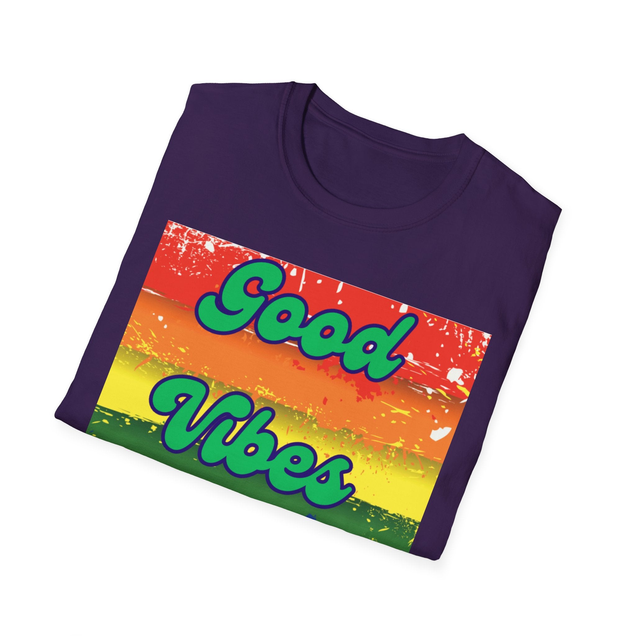 Good Vibes Only Green Unisex Softstyle T-Shirt