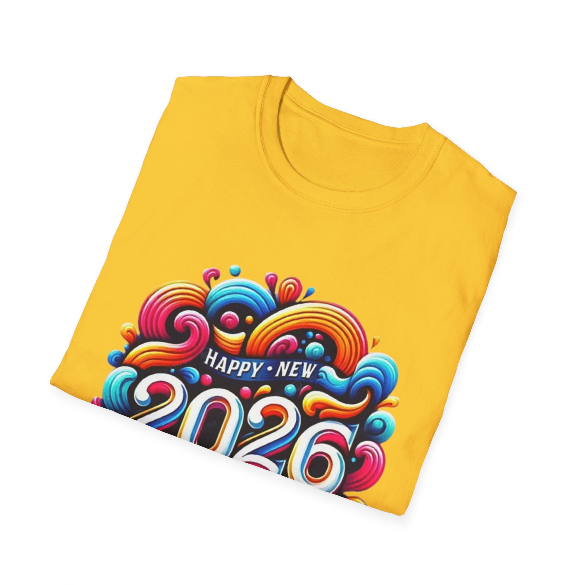 2026 Happy New Year Unisex Softstyle T-Shirt