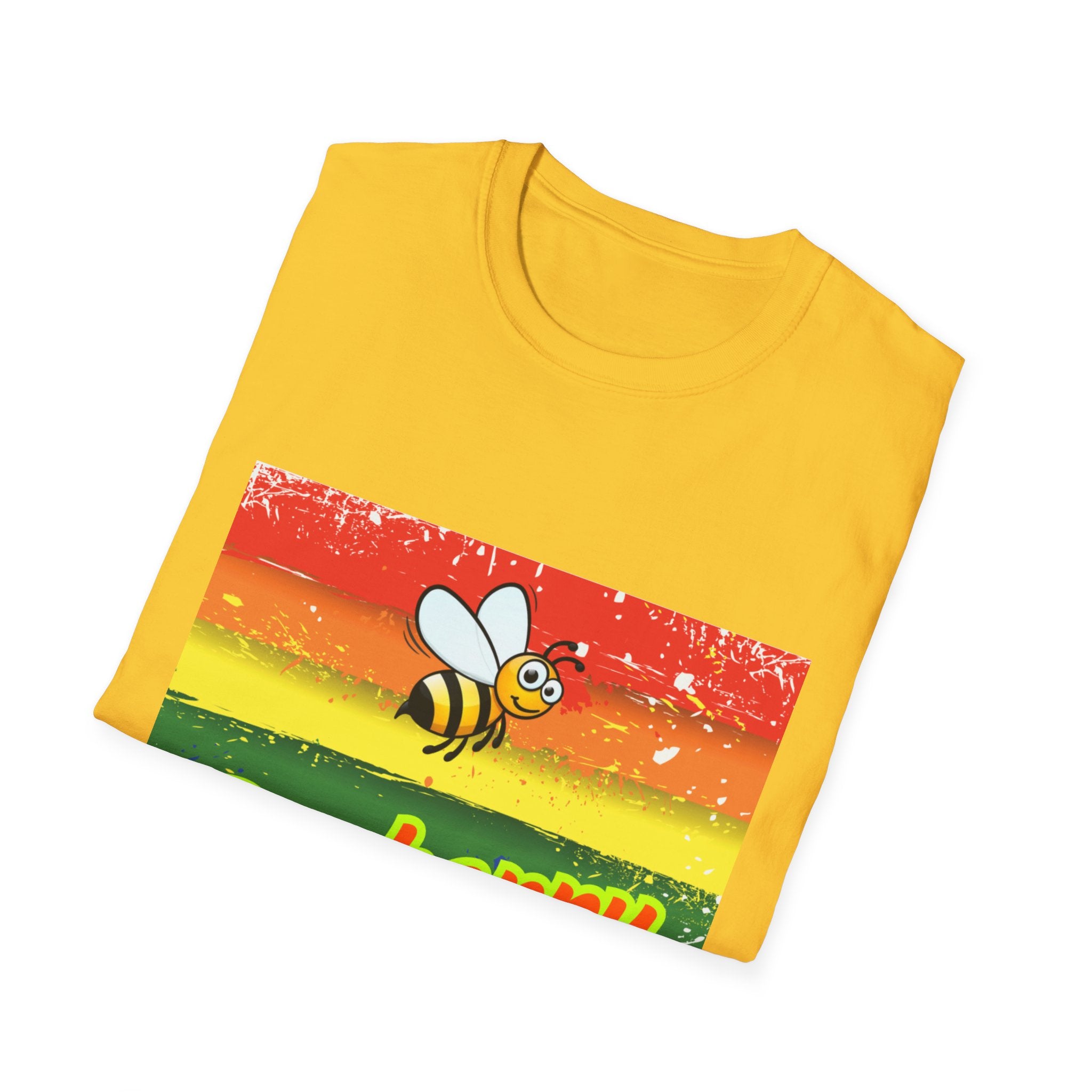 Bee Happy Unisex Softstyle T-Shirt