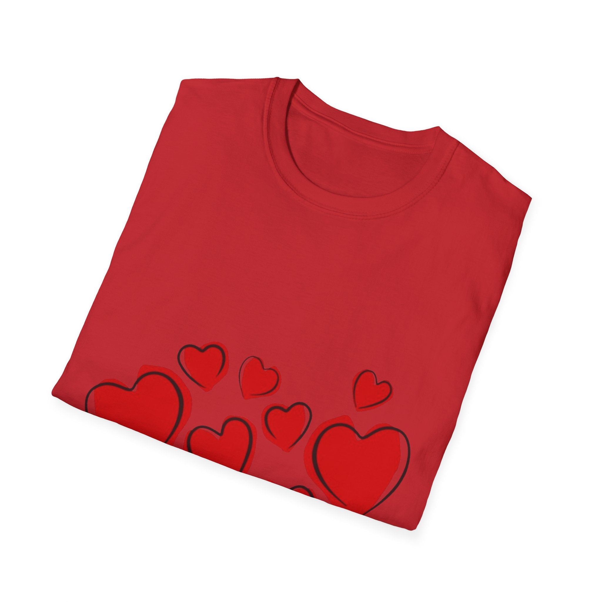 Valentine's Day Hearts Unisex Softstyle T-Shirt