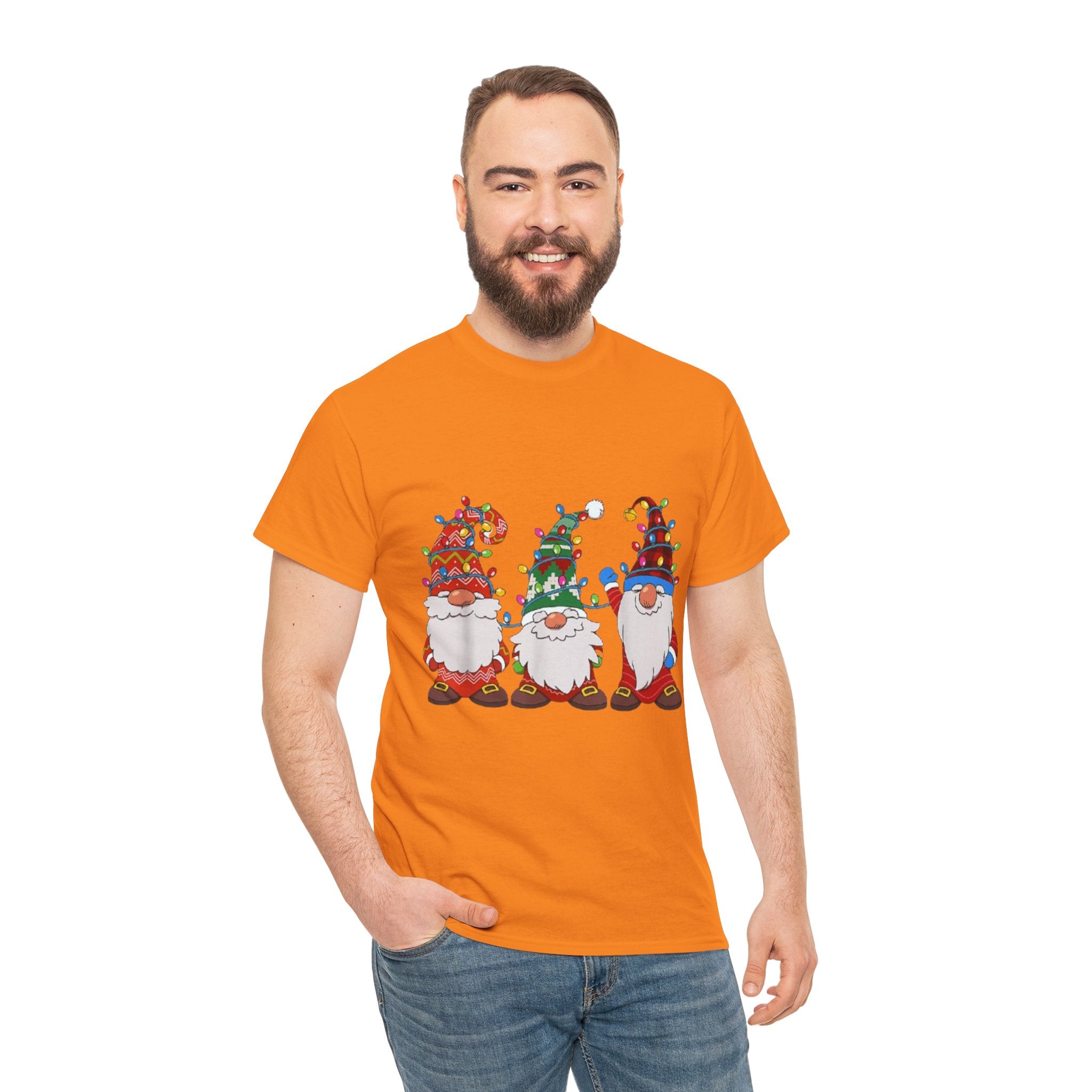 Christmas Gnome Unisex Heavy Cotton T-Shirt