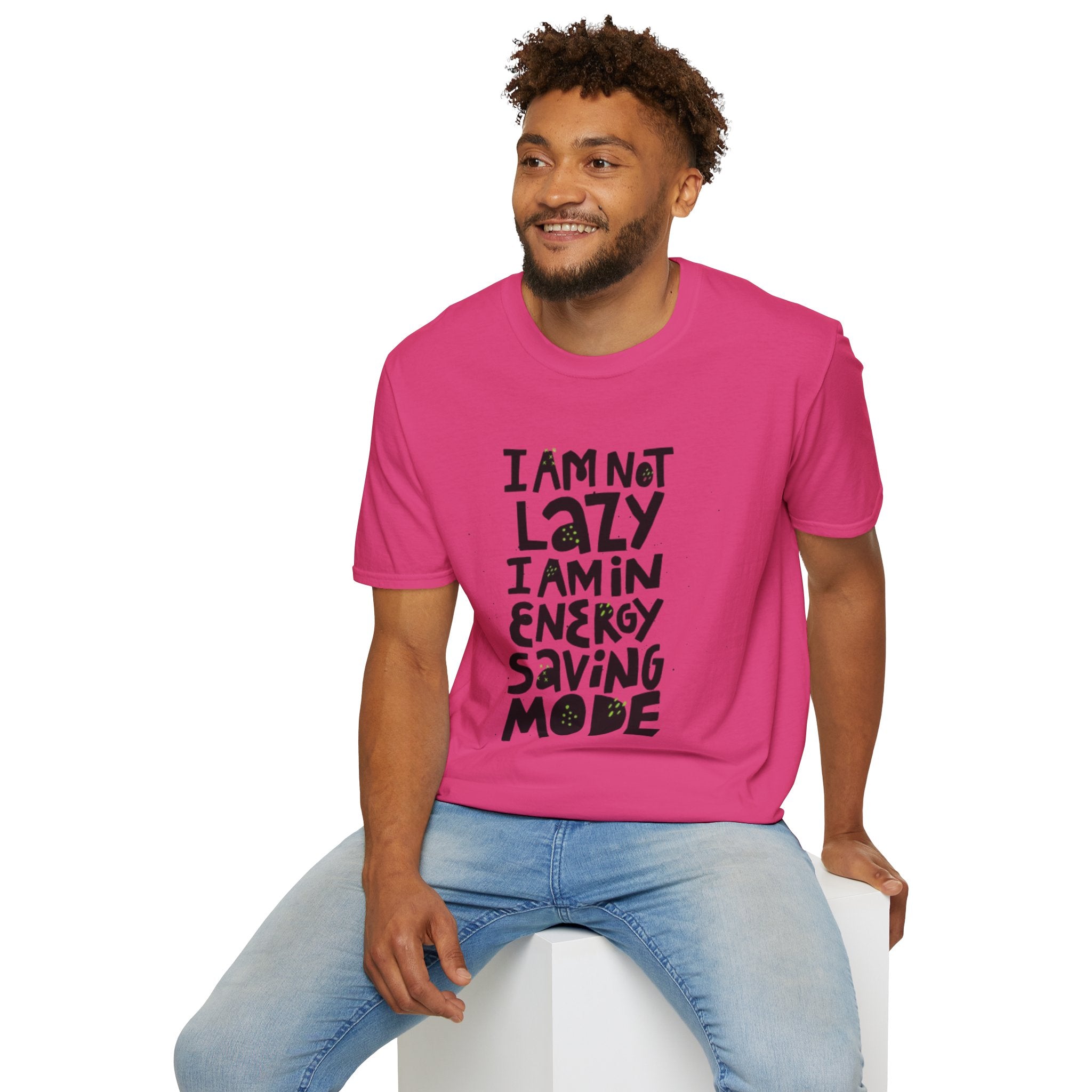 I'm Not Lazy I'm In Energy Saving Mode Unisex Softstyle T-Shirt