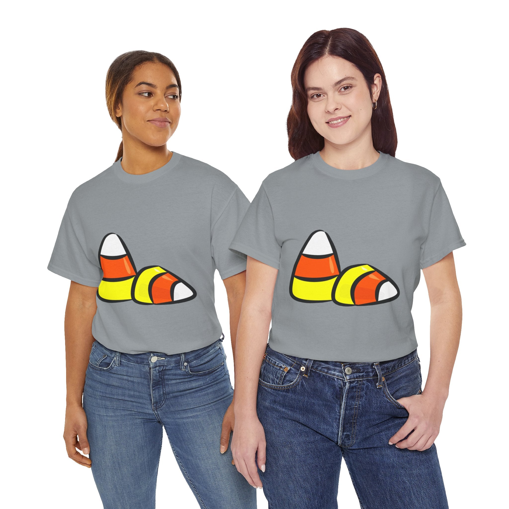 Halloween Candy Corn Unisex Heavy Cotton T-Shirt