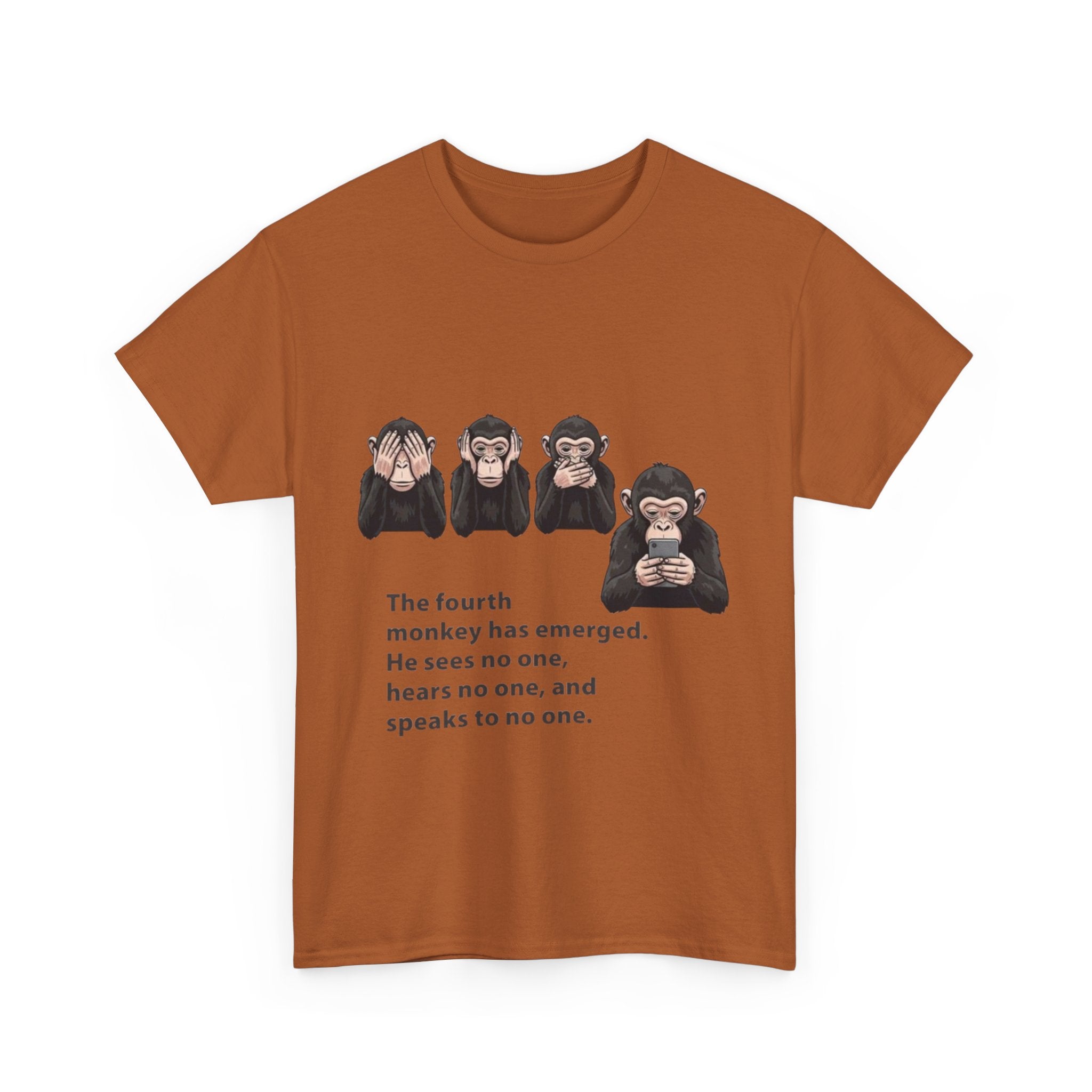 Four Monkeys Unisex Heavy Cotton T-Shirt